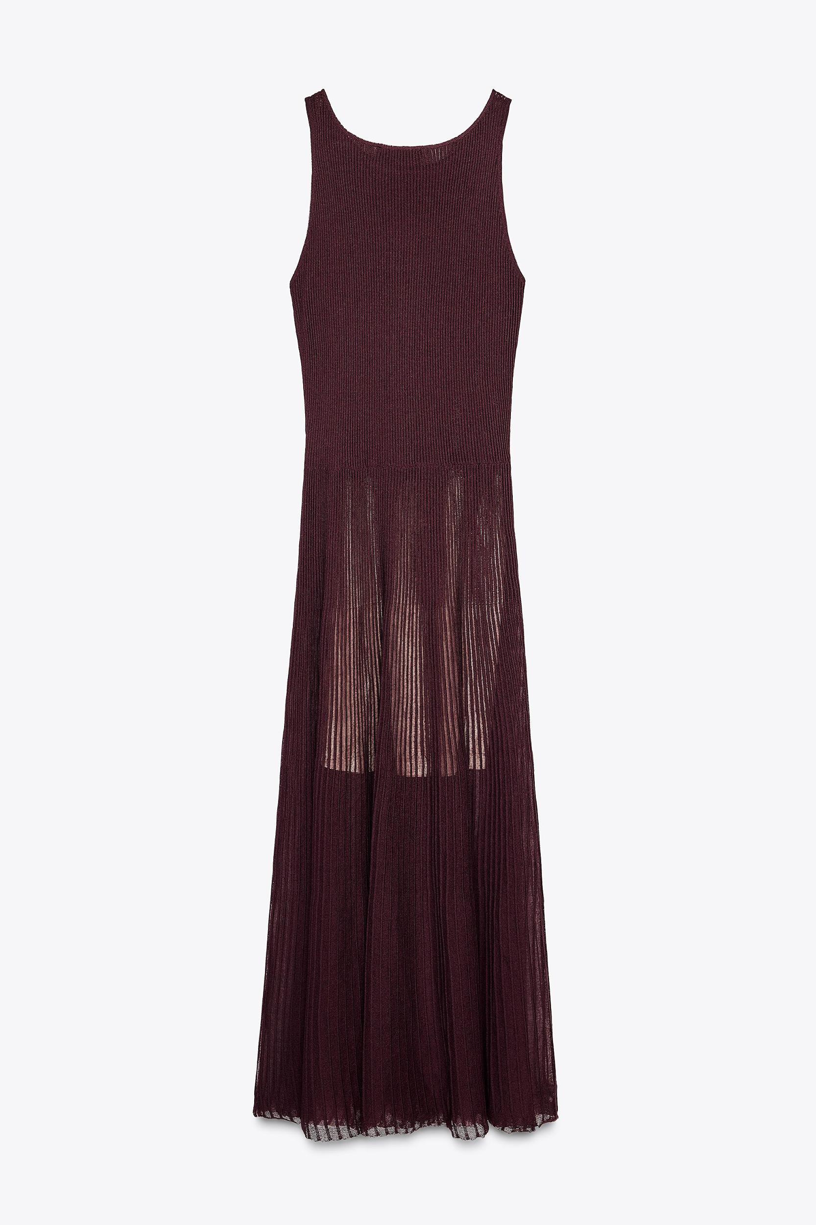 RIBBED KNIT MAXI DRESS Product Image