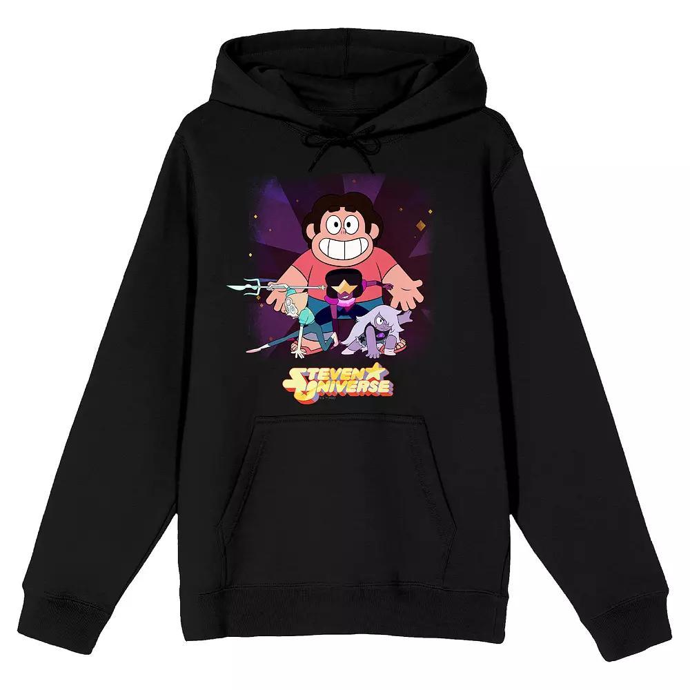 Men's Steven Universe Group Shot Graphic Hoodie, Size: XL, Black Product Image