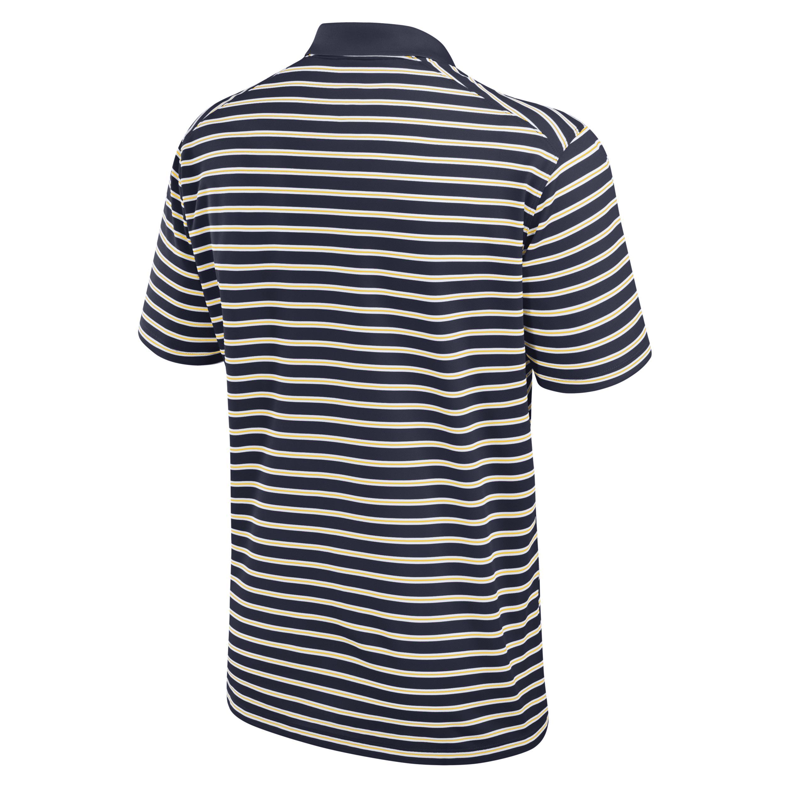 Men's Nike Royal/White Kentucky Wildcats Primetime Victory Striped Performance Polo, Size: XL, Blue Product Image