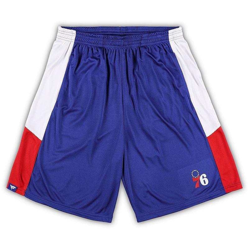 Men's Fanatics Branded Royal Philadelphia 76ers Big & Tall Champion Rush Practice Shorts, Size: 4XLT, 76r Blue Product Image