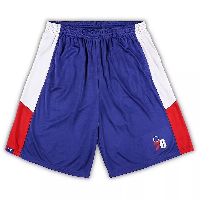 Men's Fanatics Branded Royal Philadelphia 76ers Big & Tall Champion Rush Practice Shorts, Size: 4XLT, 76r Blue Product Image