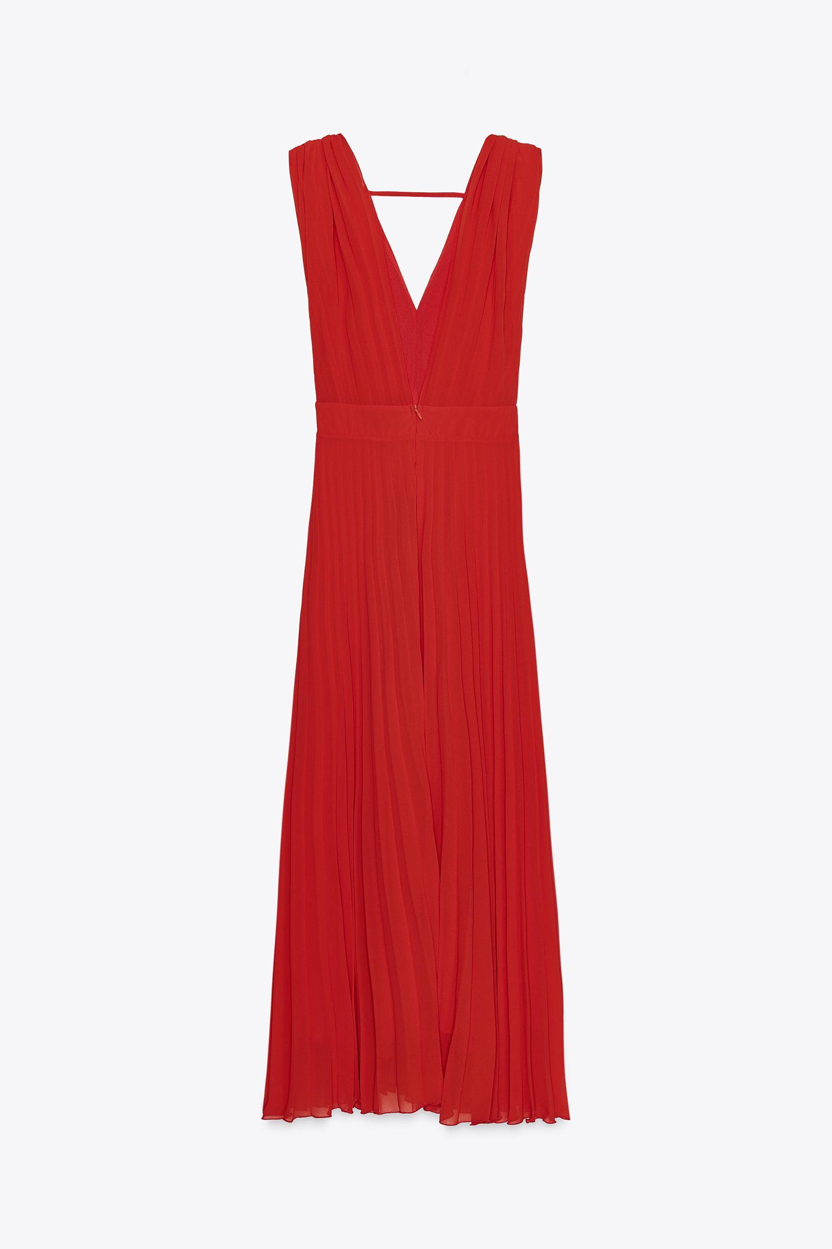 PLEATED MIDI DRESS Product Image