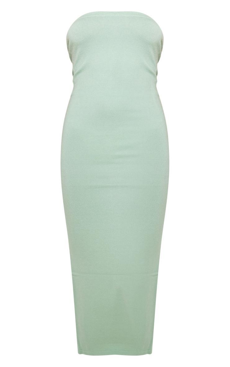 Sage Super Soft Knit Bandeau Dress Product Image