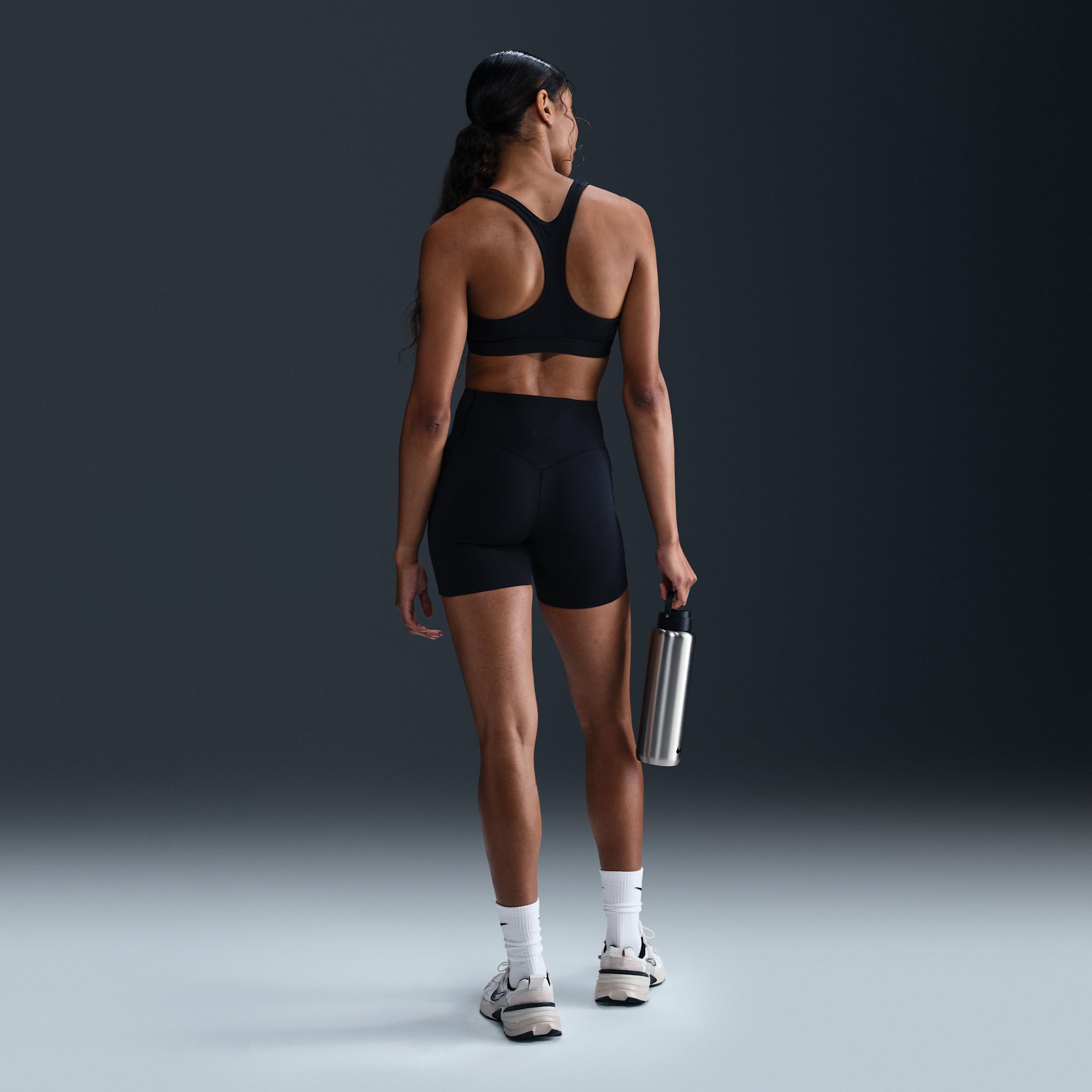 Nike Women's Universa Medium-Support High-Waisted 5" Biker Shorts with Pockets Product Image