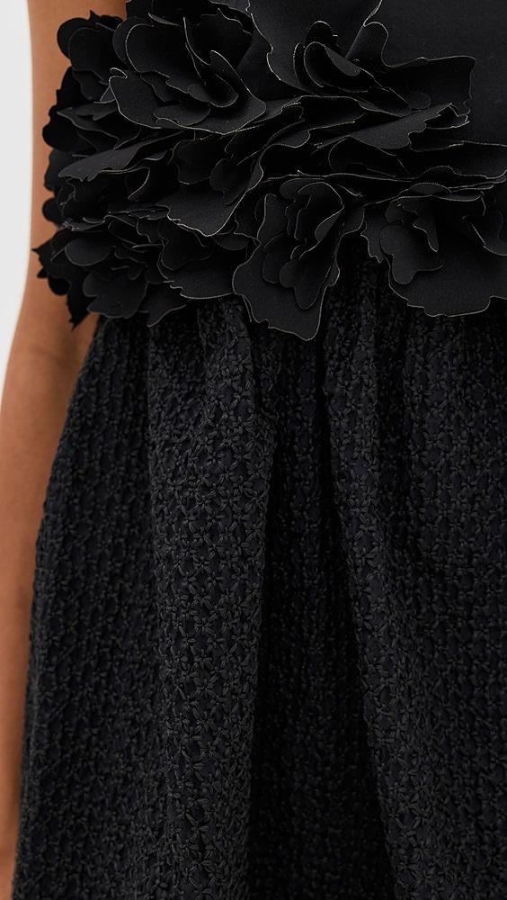 Kika Vargas Black Cotton Haidari Dress | Shopbop Product Image