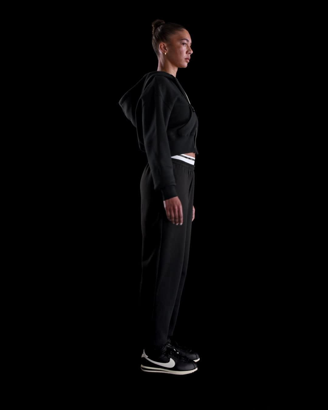 Women's Nike Sportswear Phoenix Fleece Loose Full-Zip Cropped Hoodie Product Image