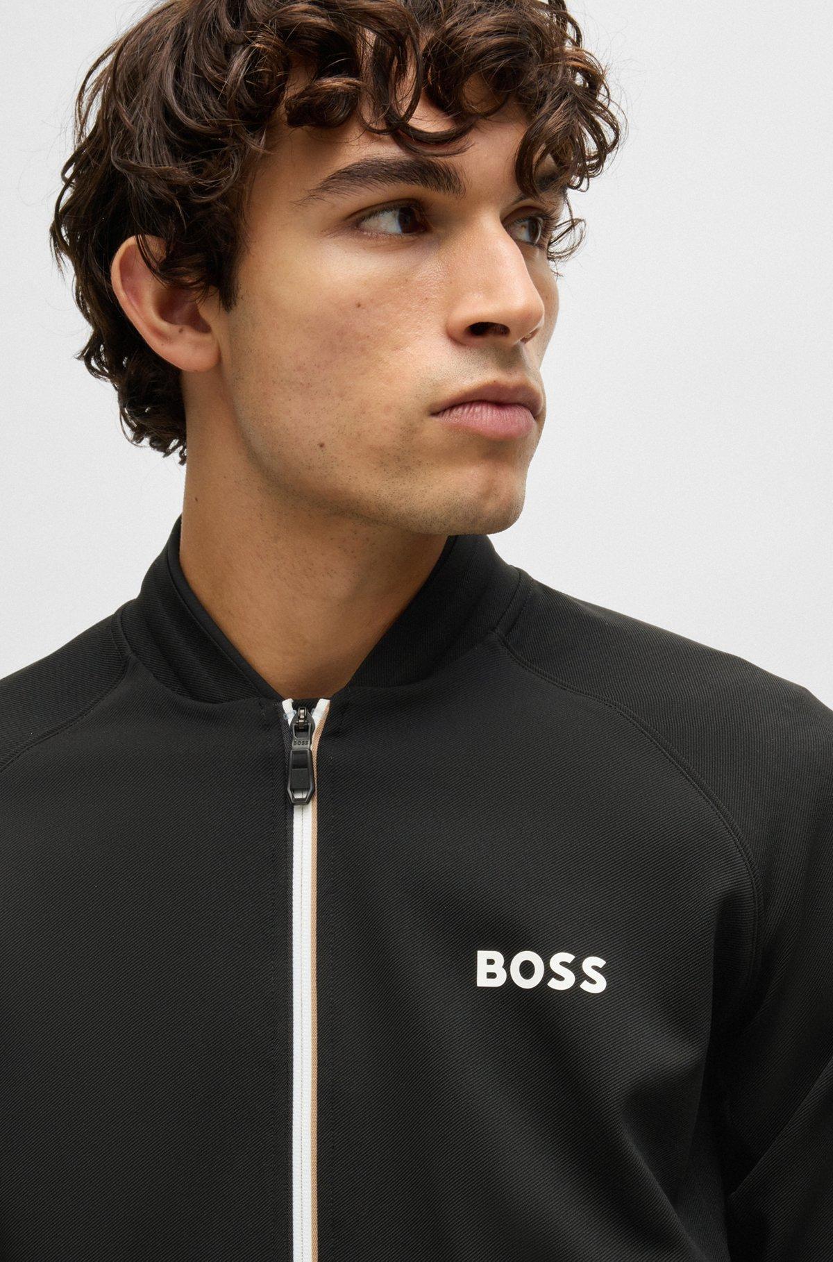 BOSS x Matteo Berrettini regular-fit sweatshirt in stretch gabardine Product Image