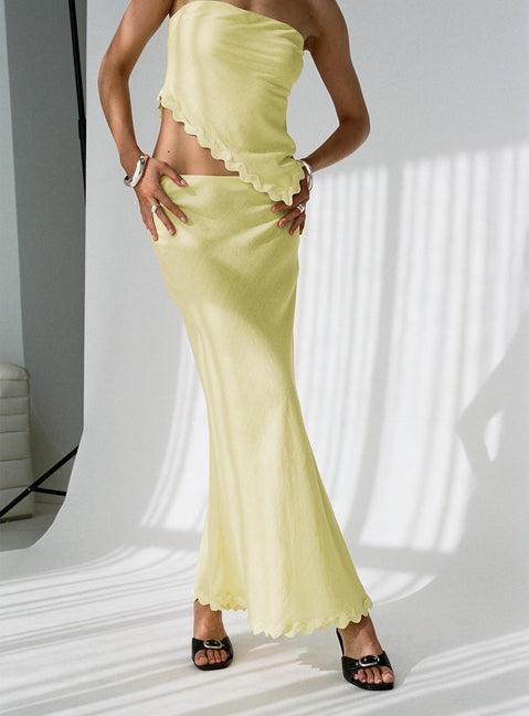 Silvershore Maxi Skirt Yellow Product Image