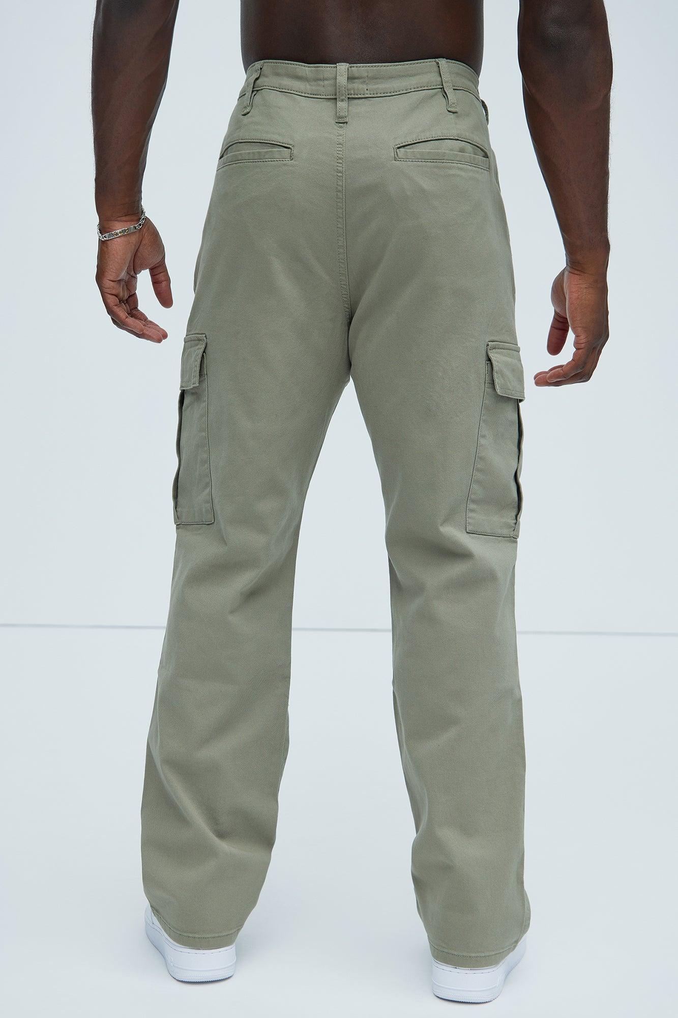 Kyle Straight Cargo Pants - Olive Product Image