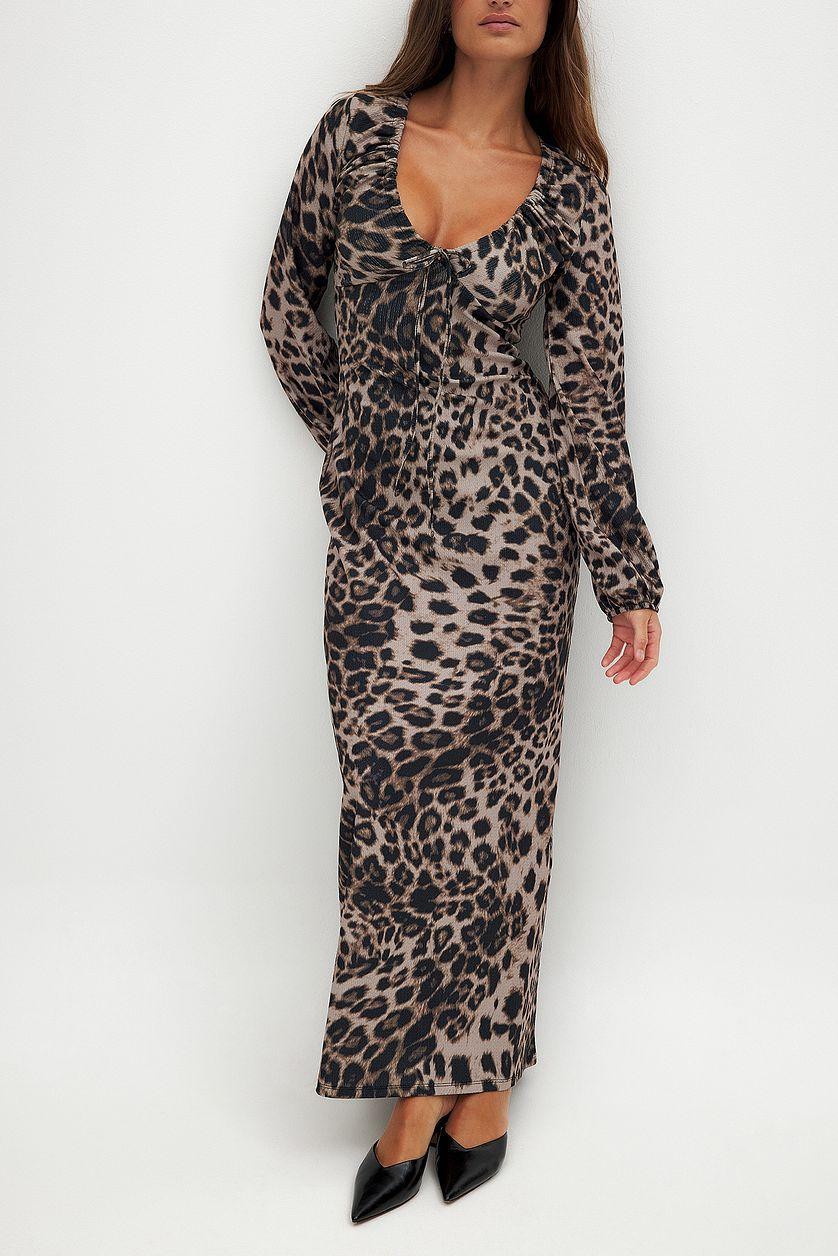 Jersey Balloon Sleeve Midi Dress Product Image
