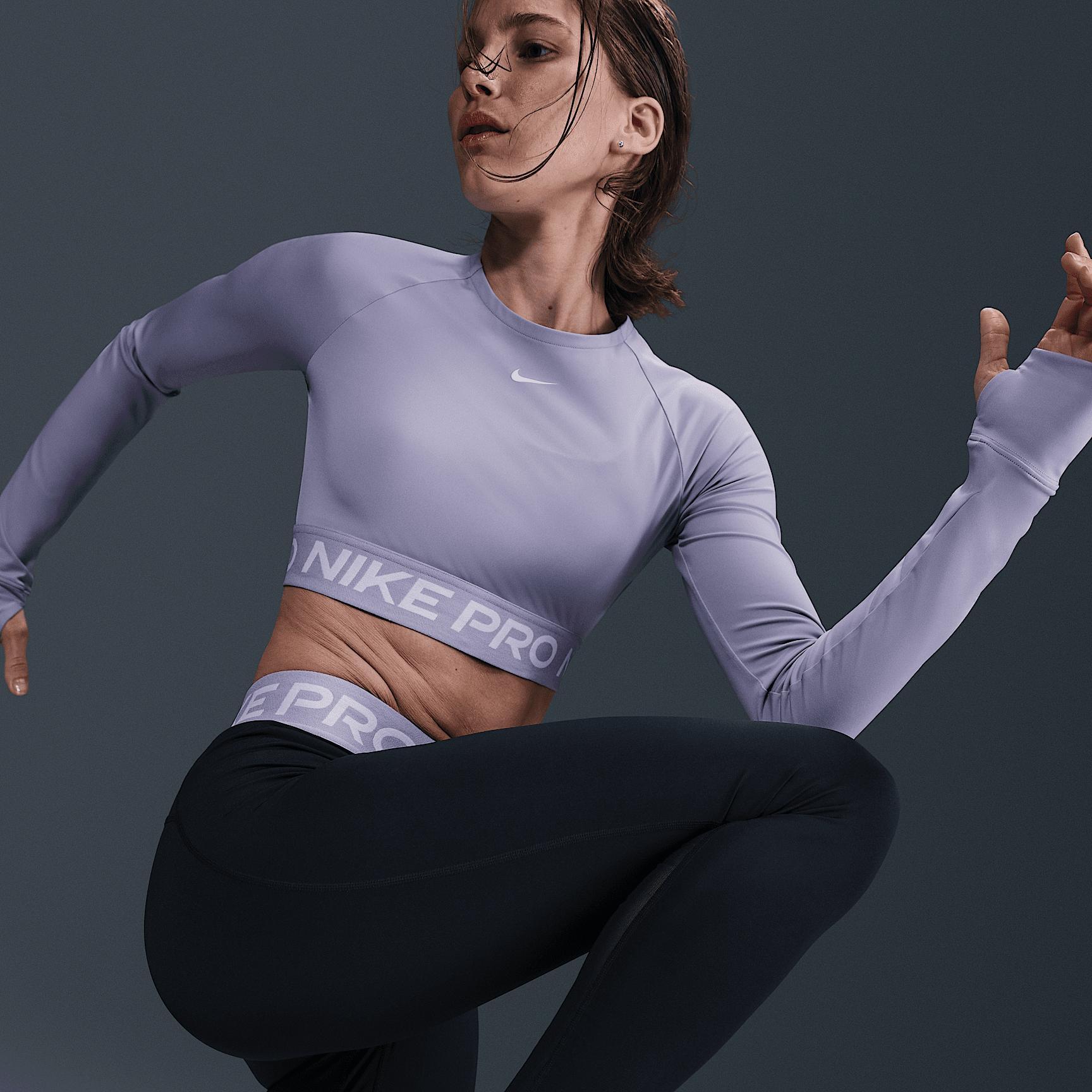 Nike Pro Women's Dri-FIT Cropped Long-Sleeve Top Product Image