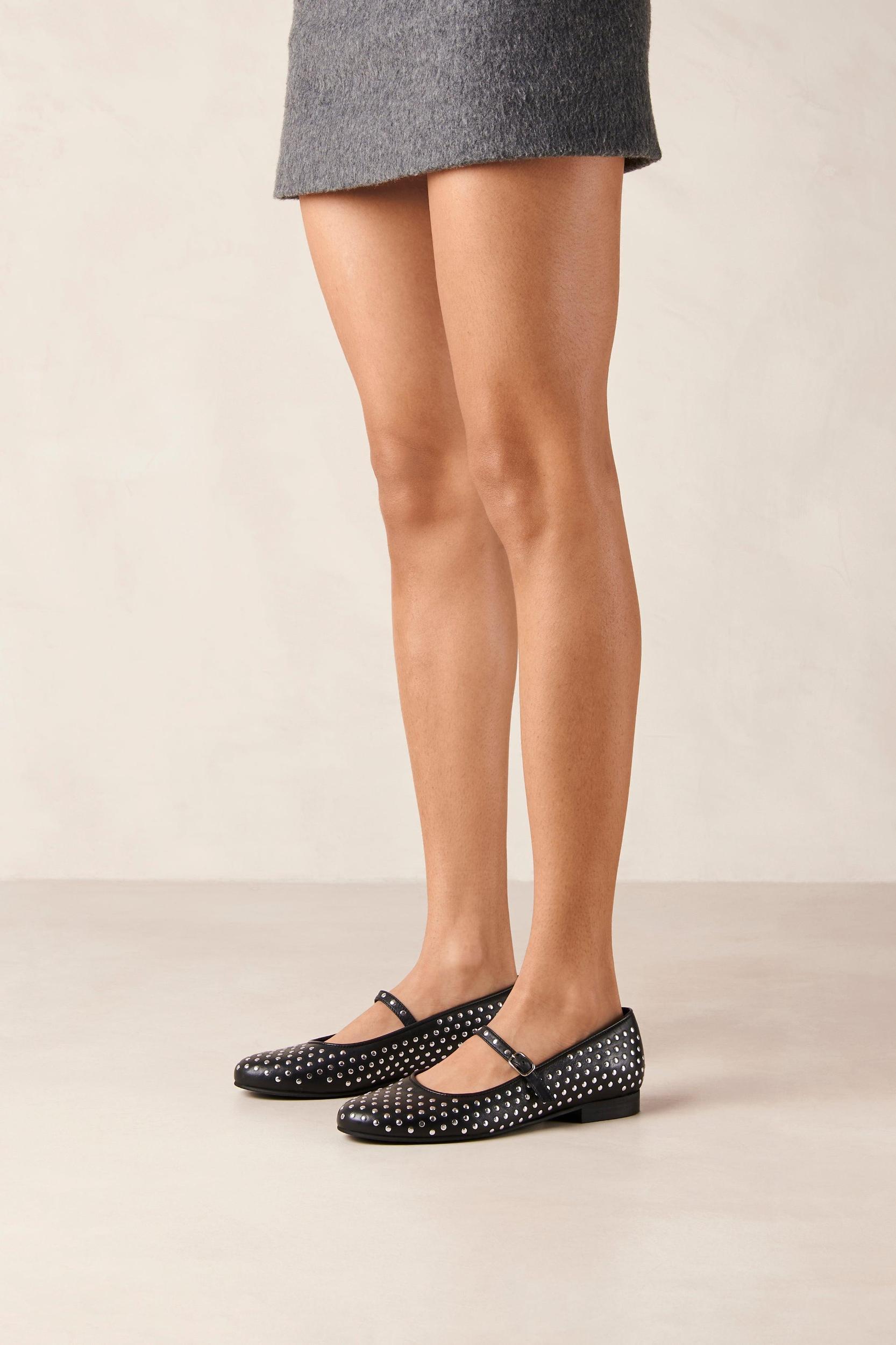 Alohas Lucien Leather Ballet Flats - Black Product Image