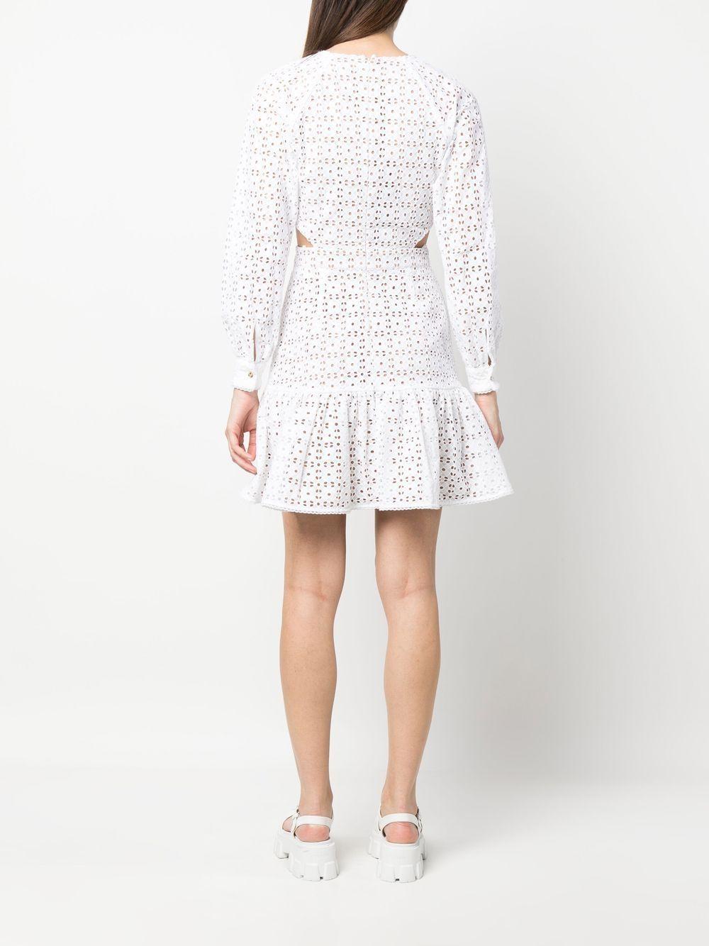 floral eyelet cut-out dress Product Image