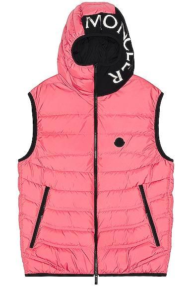 Moncler Nubiera Vest in Pink Product Image