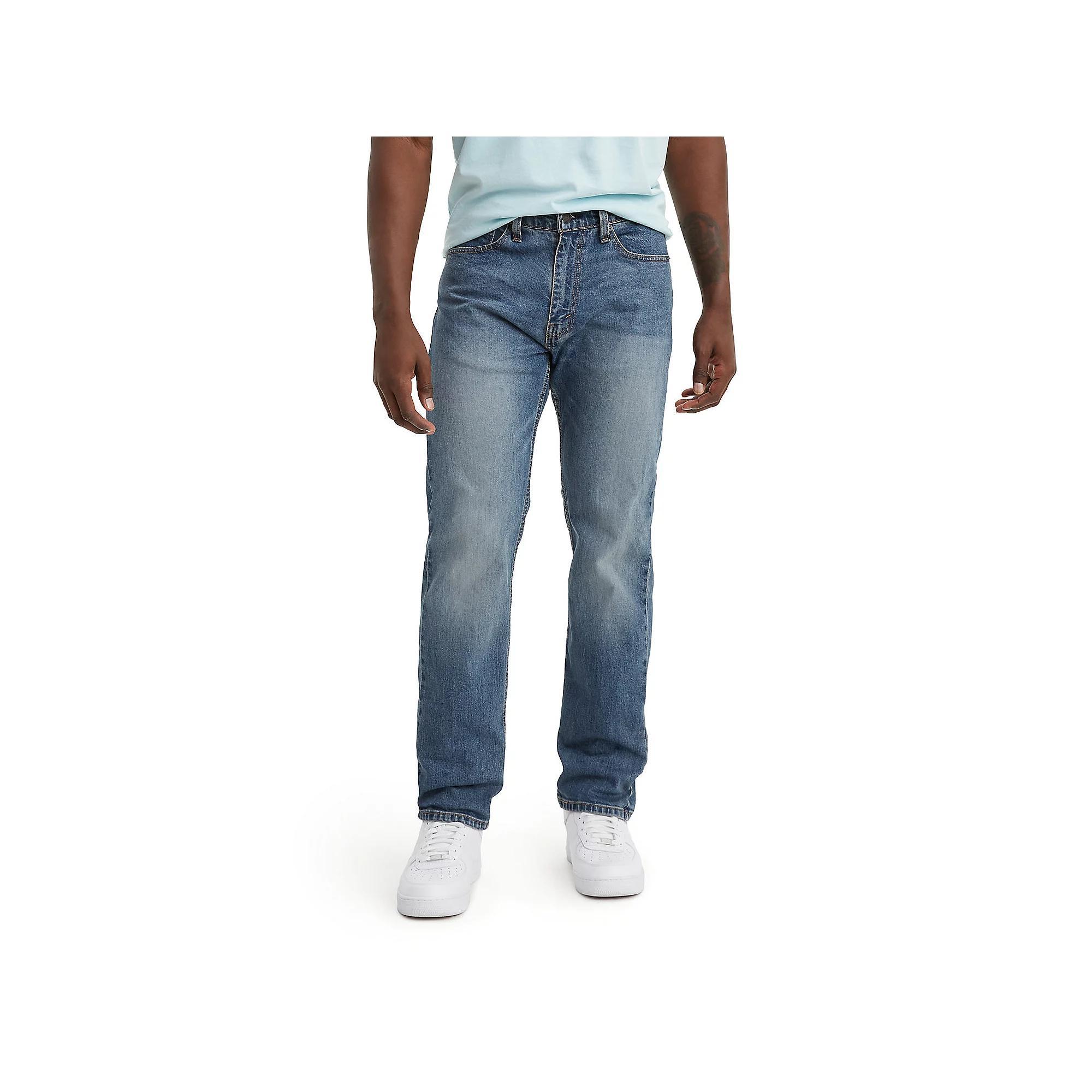 Mens Levis 505 Regular Fit Stretch Jeans Product Image
