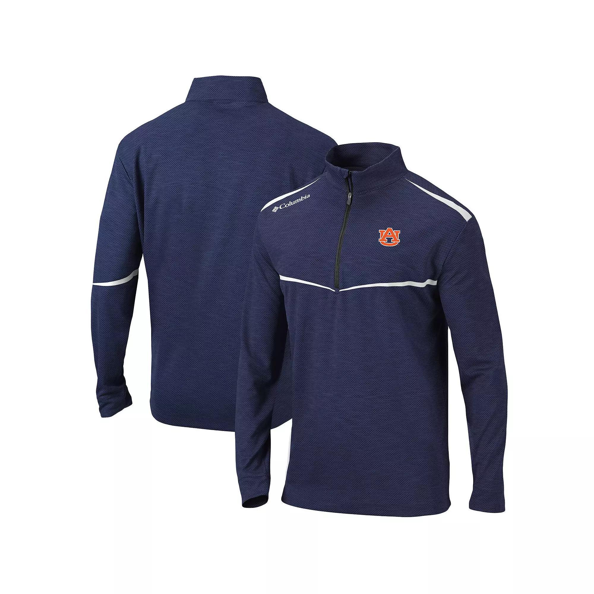 Men's Columbia Navy Auburn Tigers Scorecard Quarter-Zip Jacket, Size: 2XL, Blue Product Image