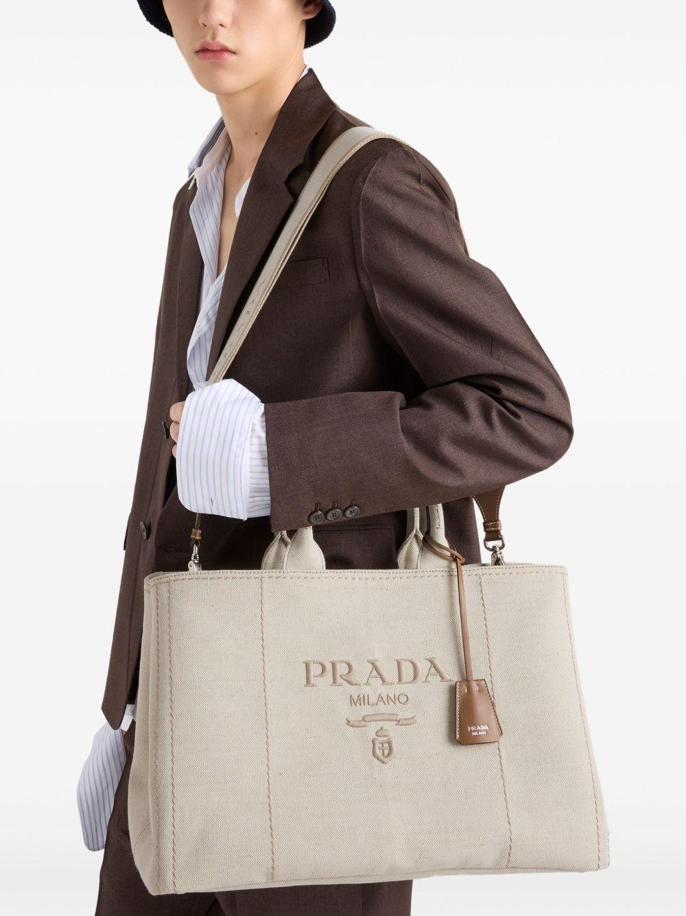 logo-embroidered tote bag Product Image