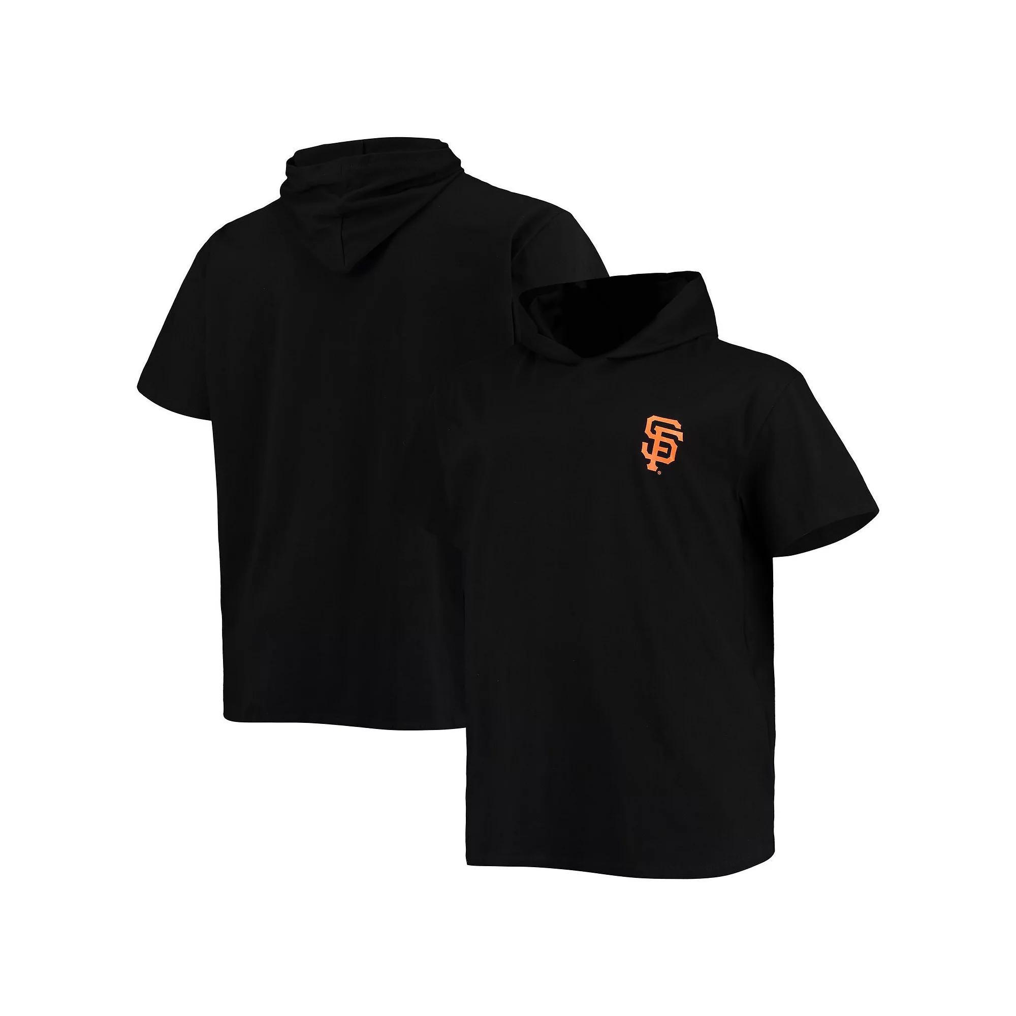 Men's Black San Francisco Giants Big & Tall Jersey Short Sleeve Pullover Hoodie T-Shirt, Size: 2XB Product Image
