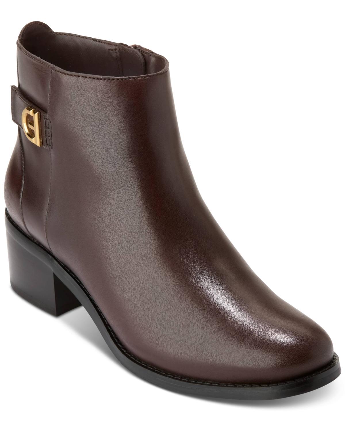 Cole Haan Holis Buckle Bootie (Madeira Leather) Women's Boots Product Image