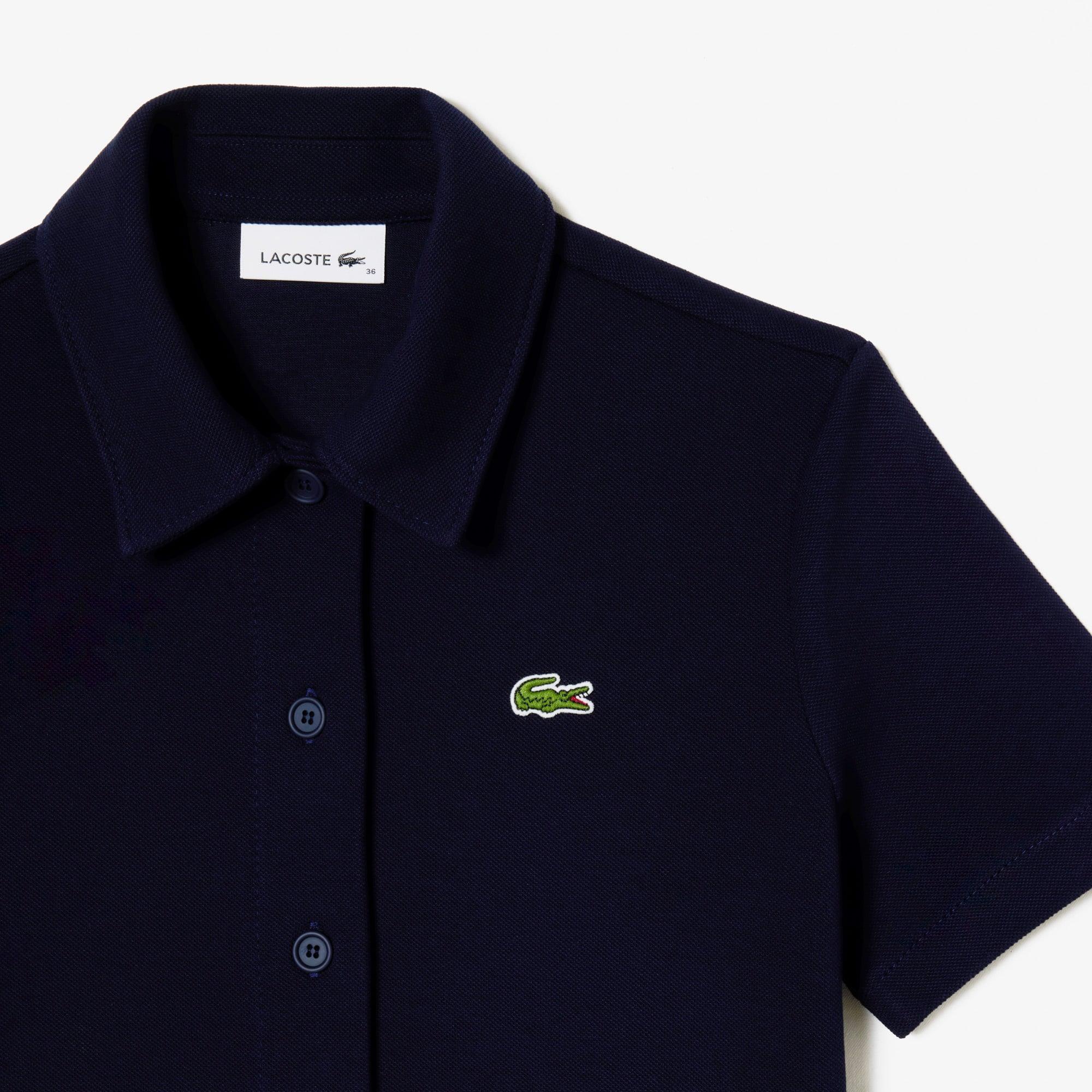 Women's Heavy Piqué Buttoned Polo Dress Product Image