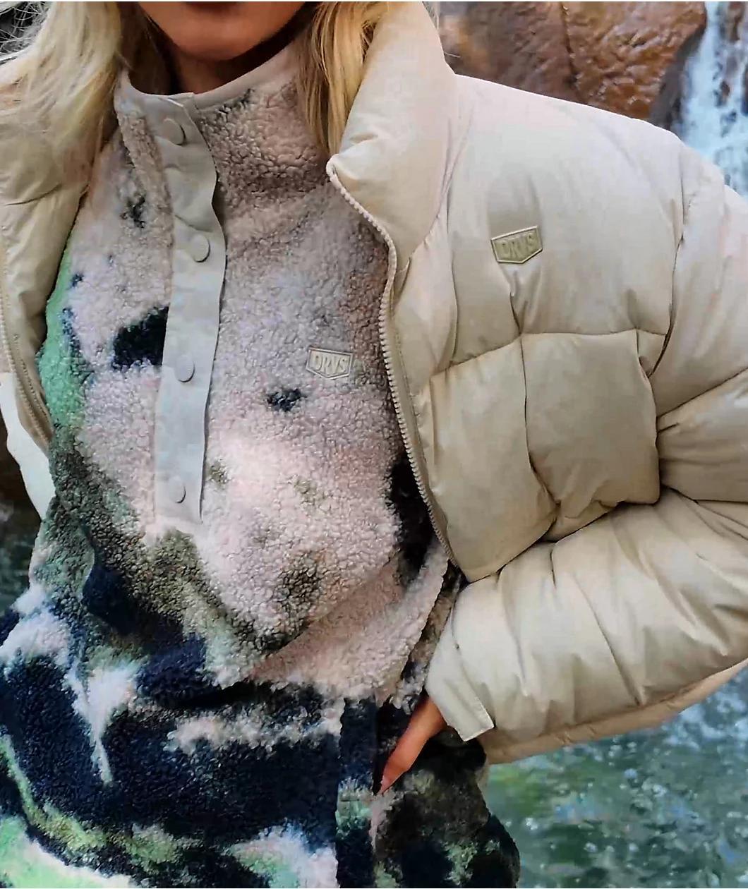 Dravus Aurora Cream Puffer Jacket Product Image