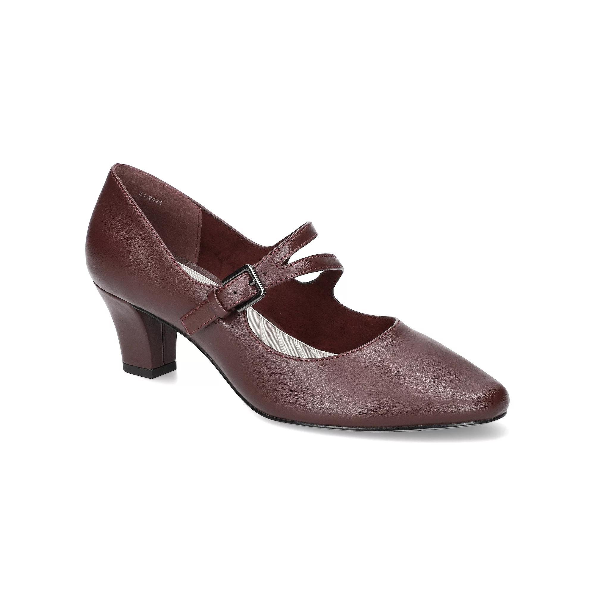Women's Meryl by Easy Street Asymmetrical Mary Jane Pumps, Size: 8, Red Product Image