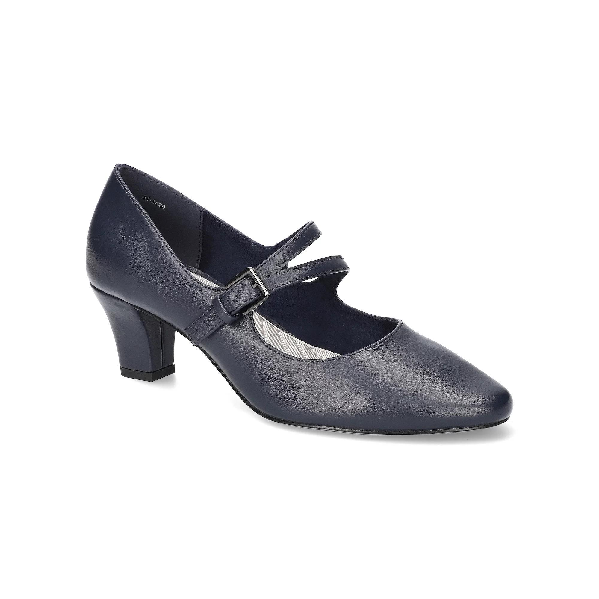 Women's Meryl by Easy Street Asymmetrical Mary Jane Pumps, Size: 10, Blue Product Image
