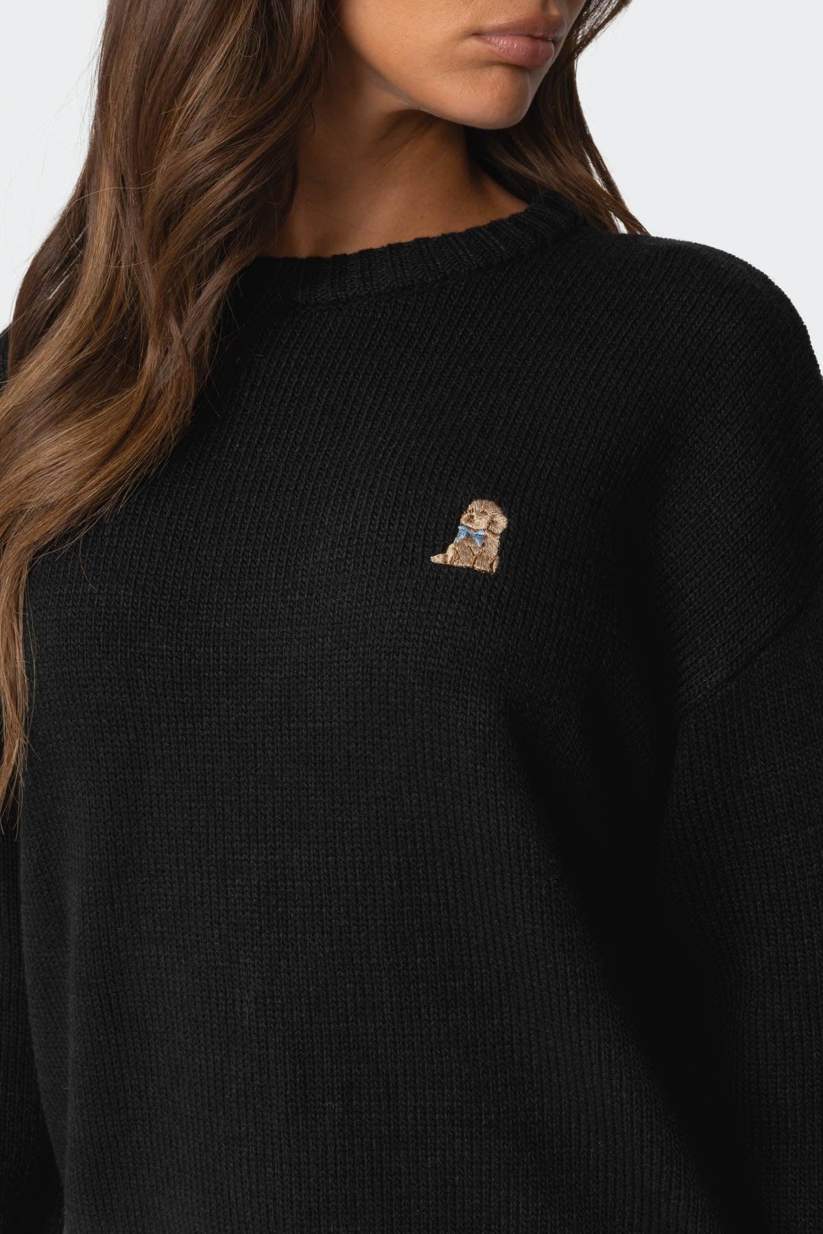 Puppy Love Embroidered Sweater Product Image