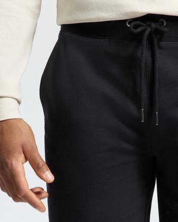 Men's Levanzo Embroidered Micro French Terry Sweatshort 001 BLACK / XXXL Product Image