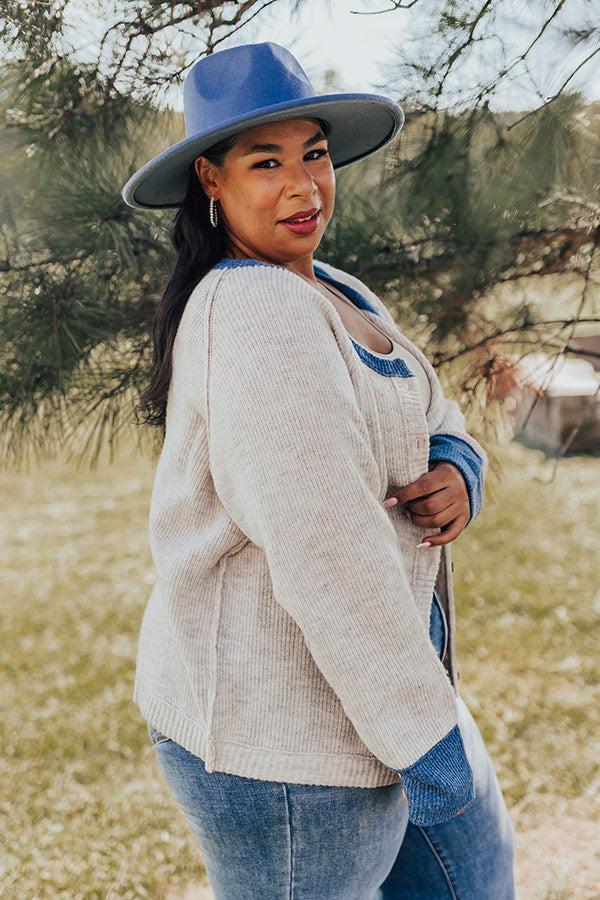 Falling Leaves Knit Cardigan Curves Product Image