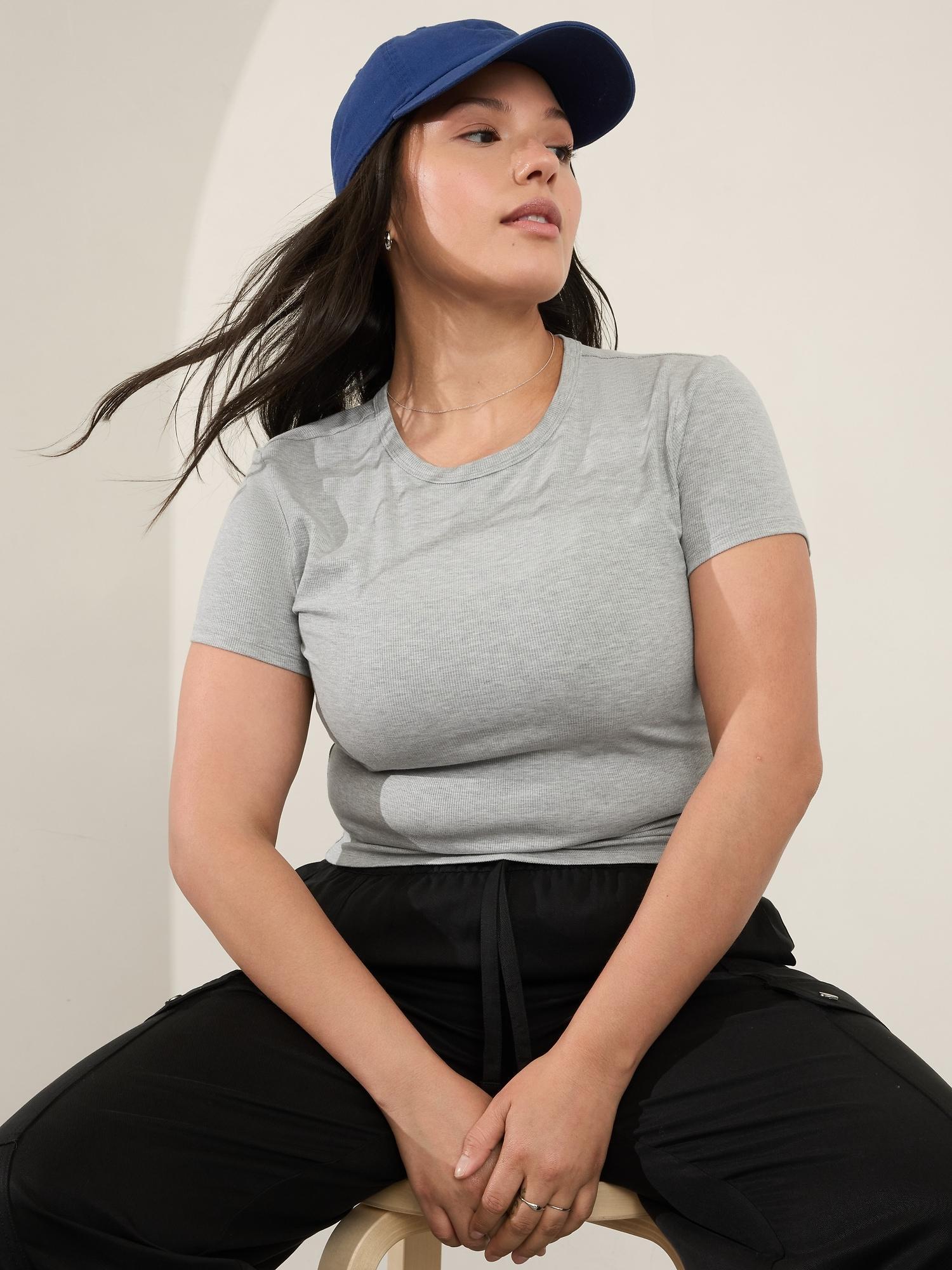 Signature Rib Crop Tee Product Image