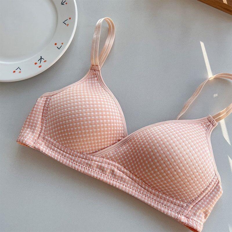 Plaid Wireless Bra / Panty / Set Product Image