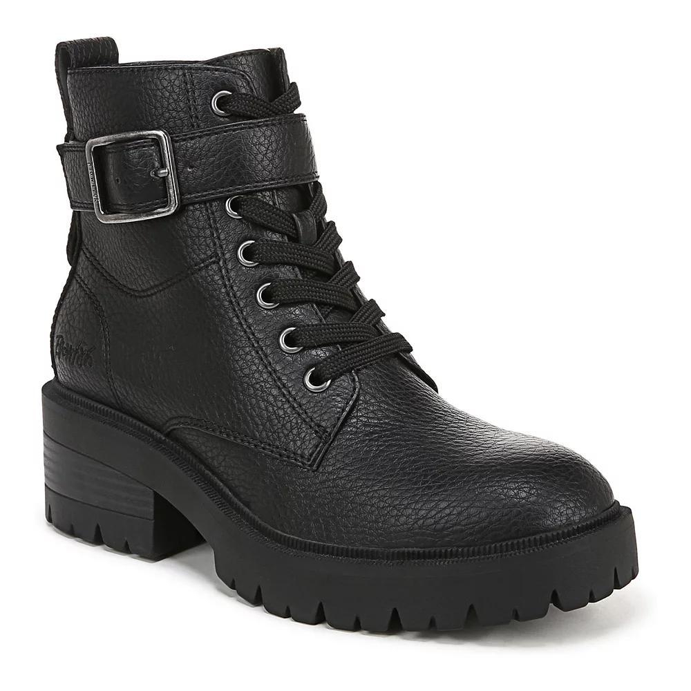 Blowfish Malibu Jagger Women's Boots, Size: 6.5, Black Tumbled Faux Product Image