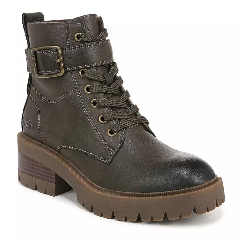 Blowfish Malibu Jagger Women's Boots, Size: 6.5, Green Faux Leather Product Image