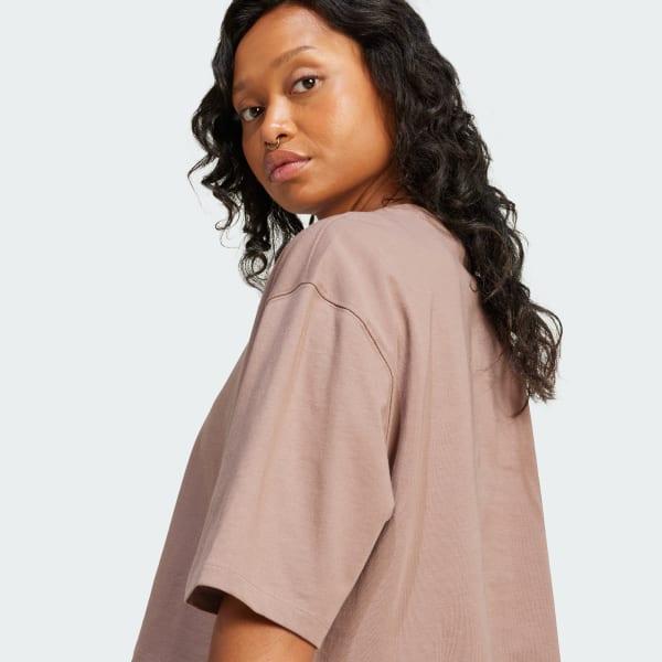 adidas Essentials Crop Tee Black 2XL Womens Product Image