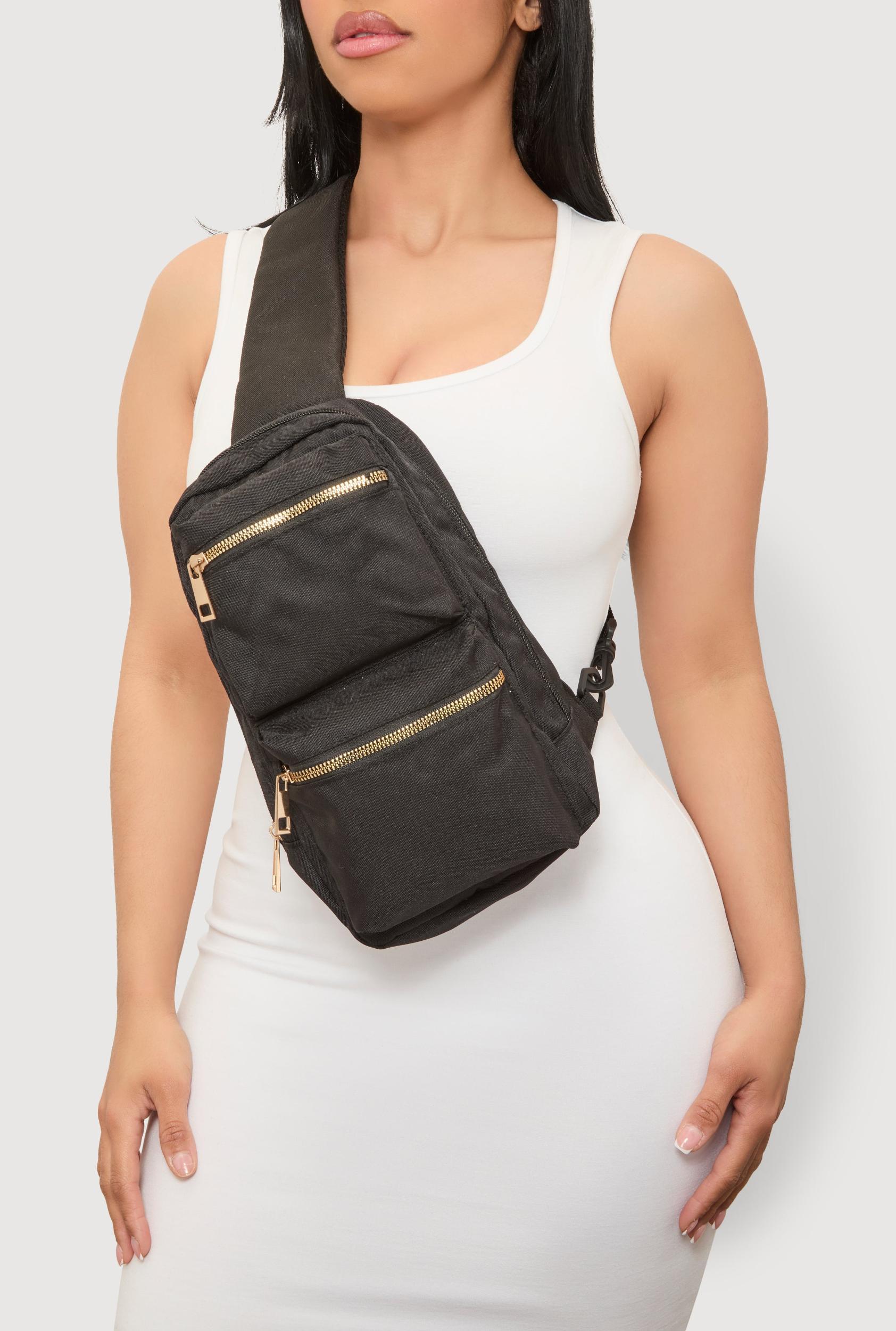 Double Pocket Sling Backpack Female Product Image