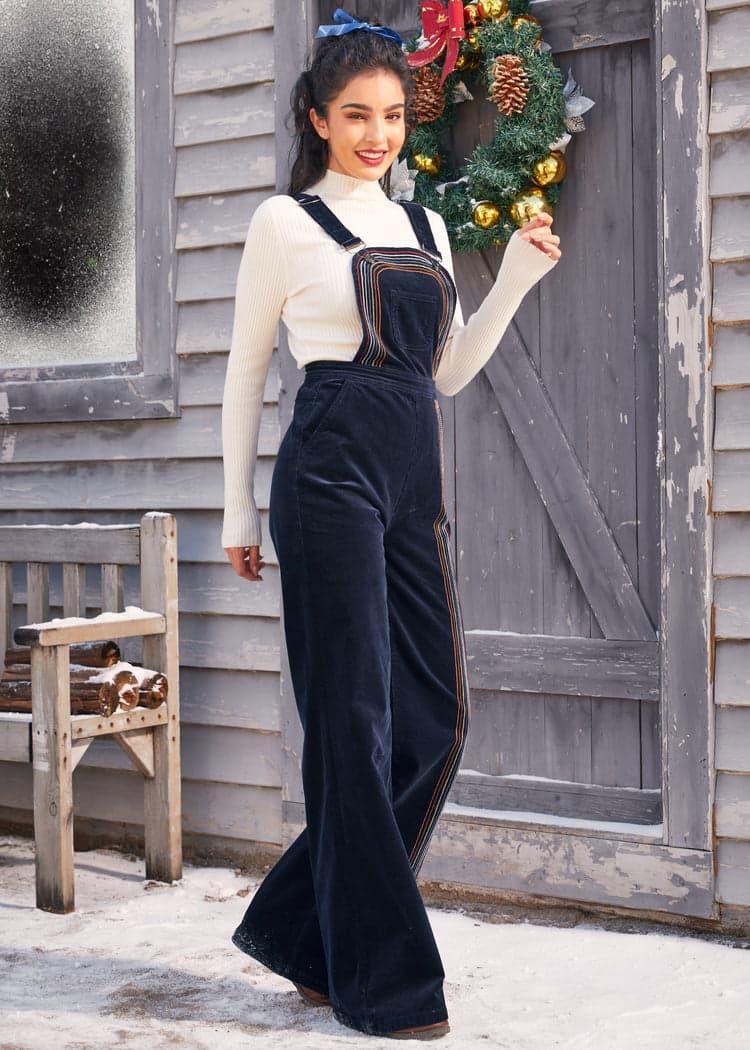Rainbow With Me Corduroy Overalls Product Image