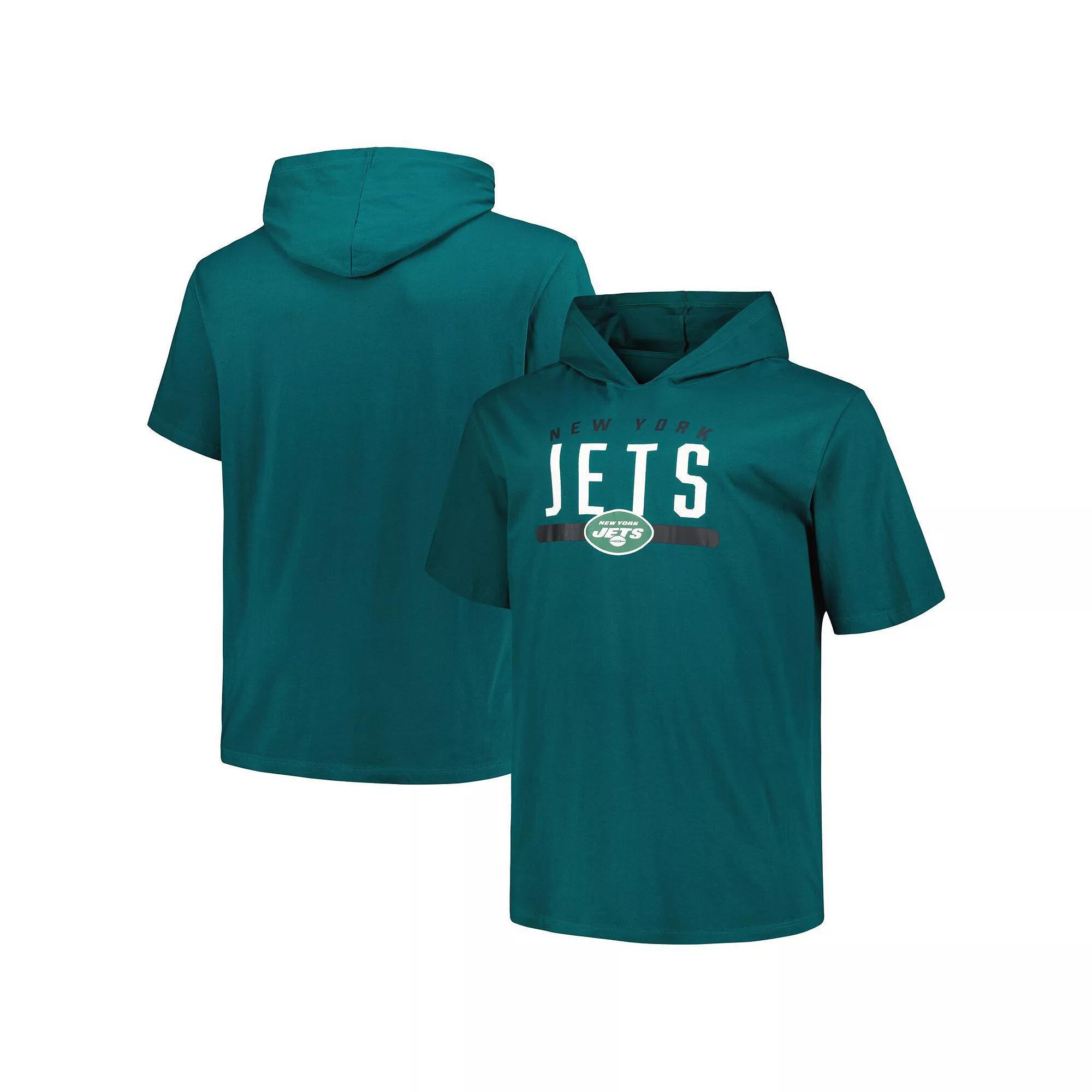 Men's Fanatics Green New York Jets Big & Tall Hoodie T-Shirt, Size: 4XLT Product Image