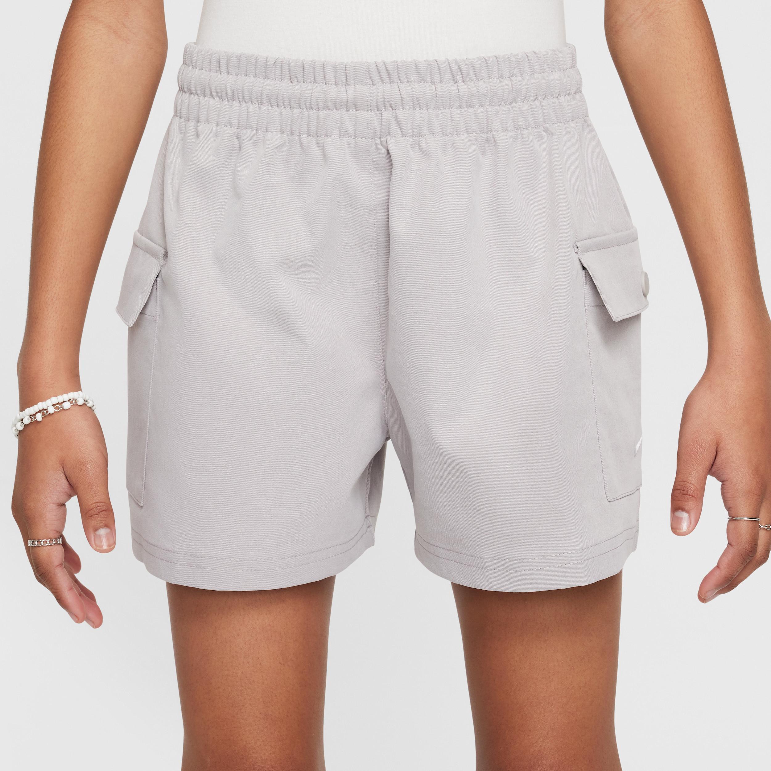 Unisex Nike Sportswear Girls' Woven Cargo Shorts Product Image