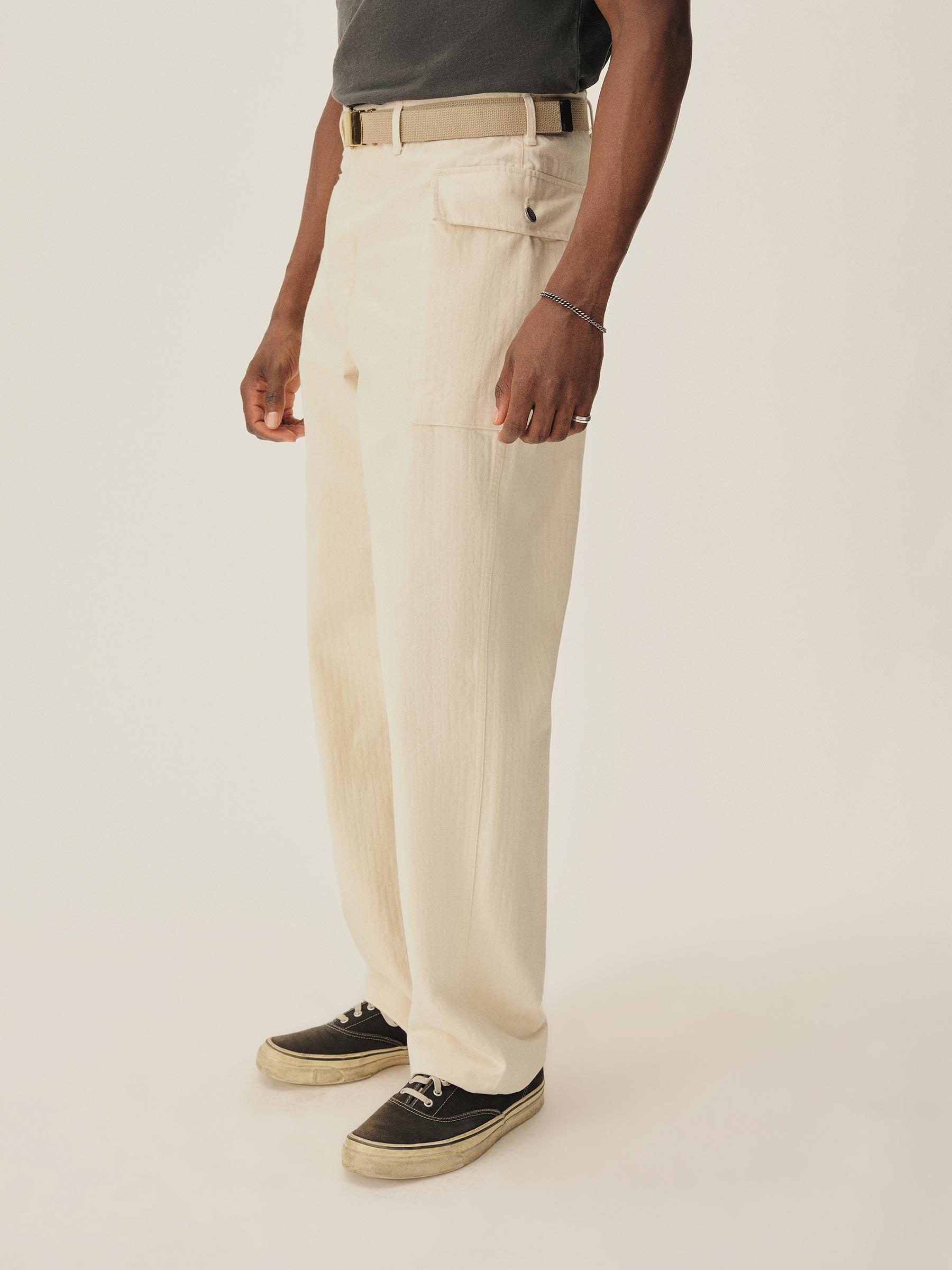 Seeded Natural Omaha Flyweight HBT P-43 Cargo Pant Product Image
