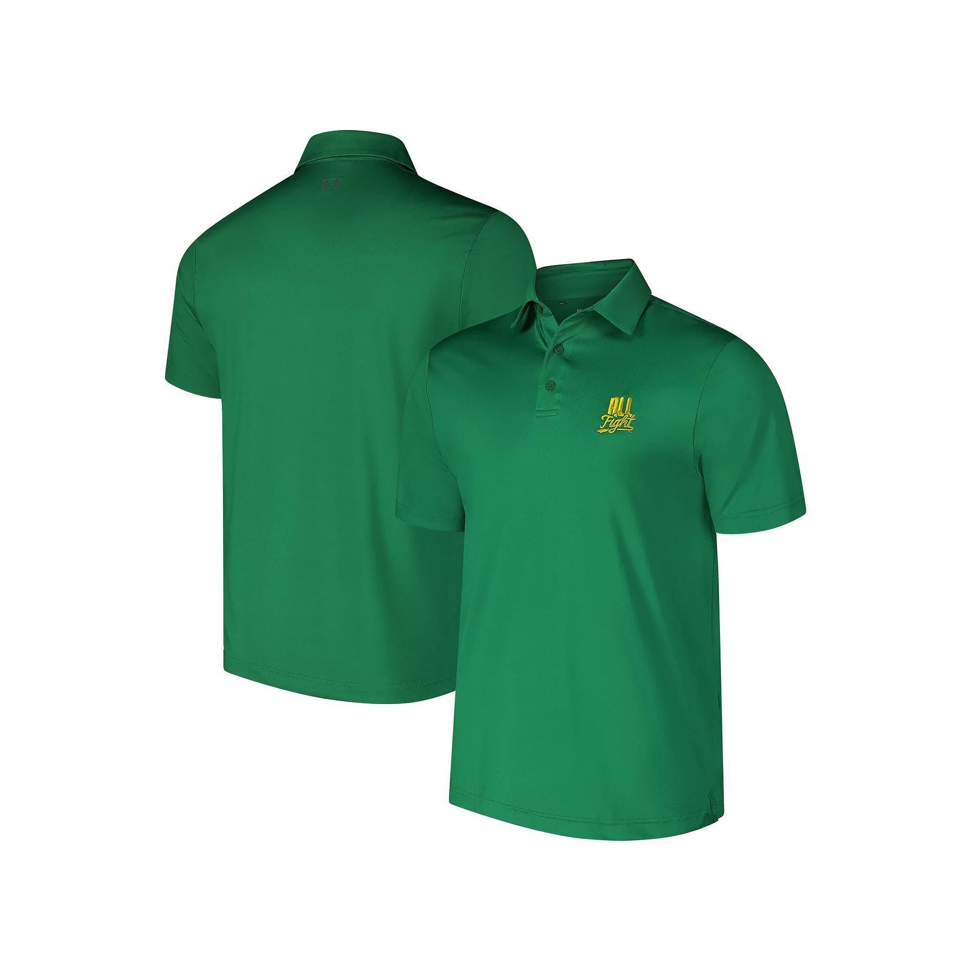 Men's Under Armour Kelly Green Notre Dame Fighting Irish Irish Wear Polo, Size: XXL Product Image