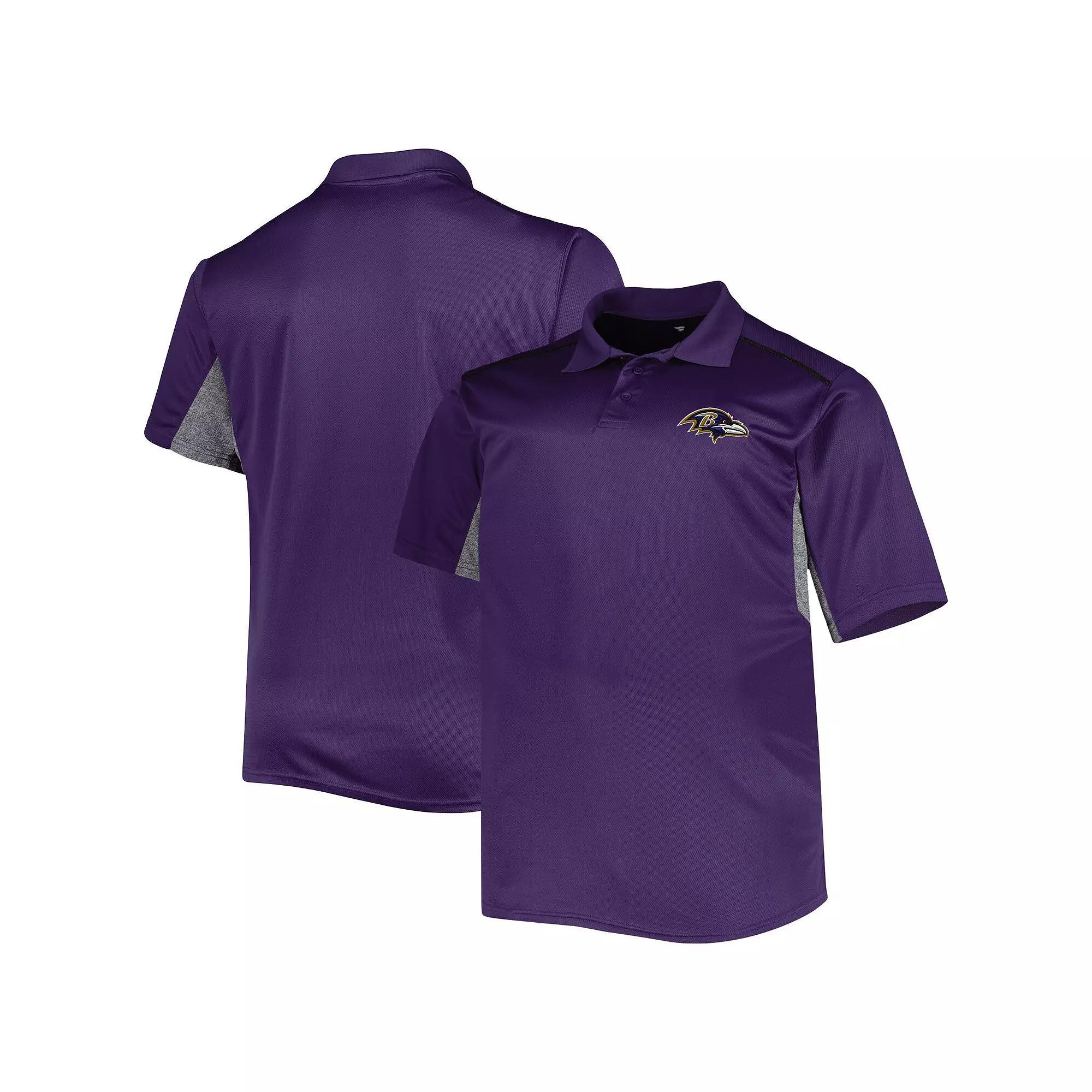 Men's Purple Baltimore Ravens Big & Tall Team Color Polo, Size: XLT Product Image