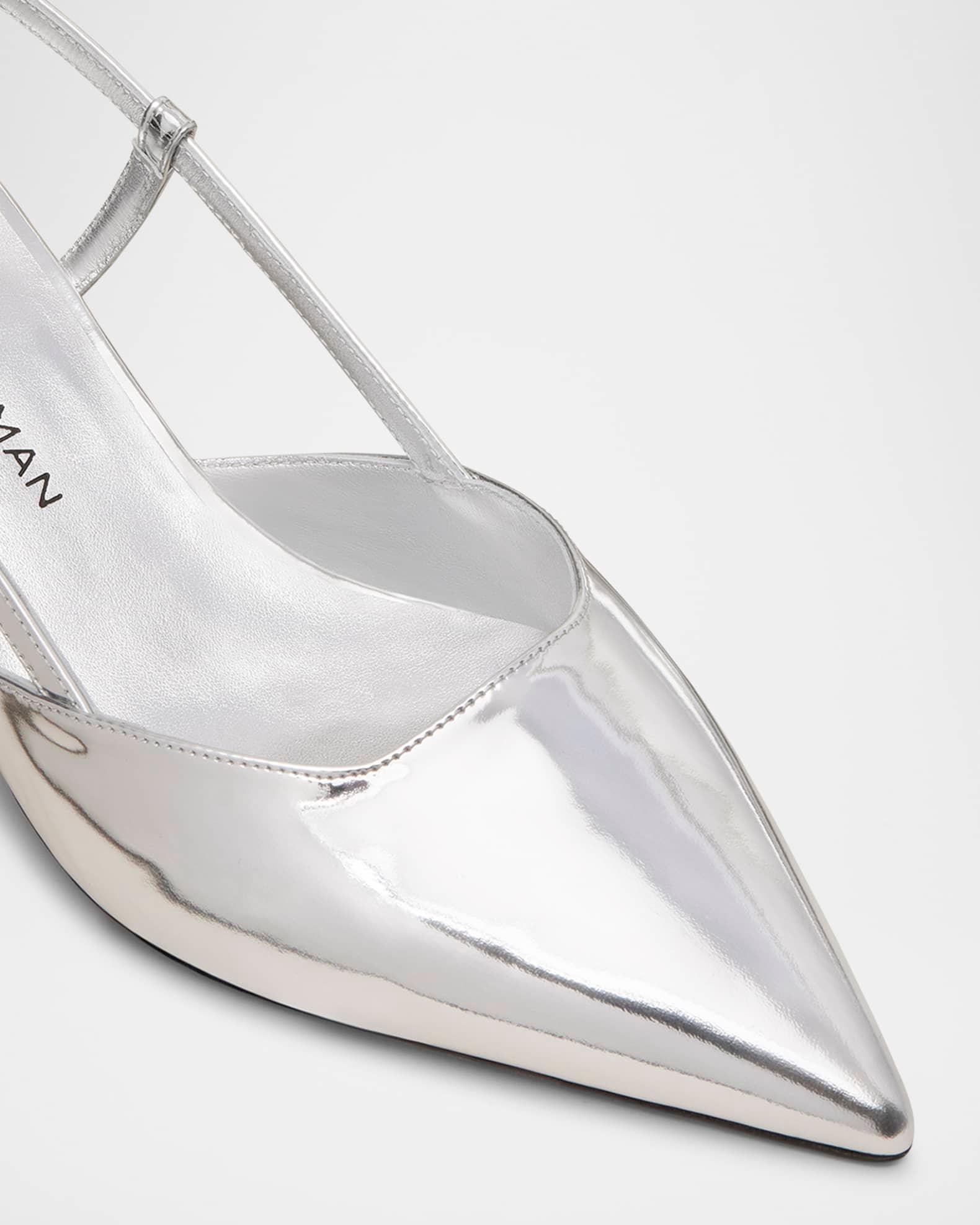 Vinnie Metallic Kitten Slingback Pumps Product Image