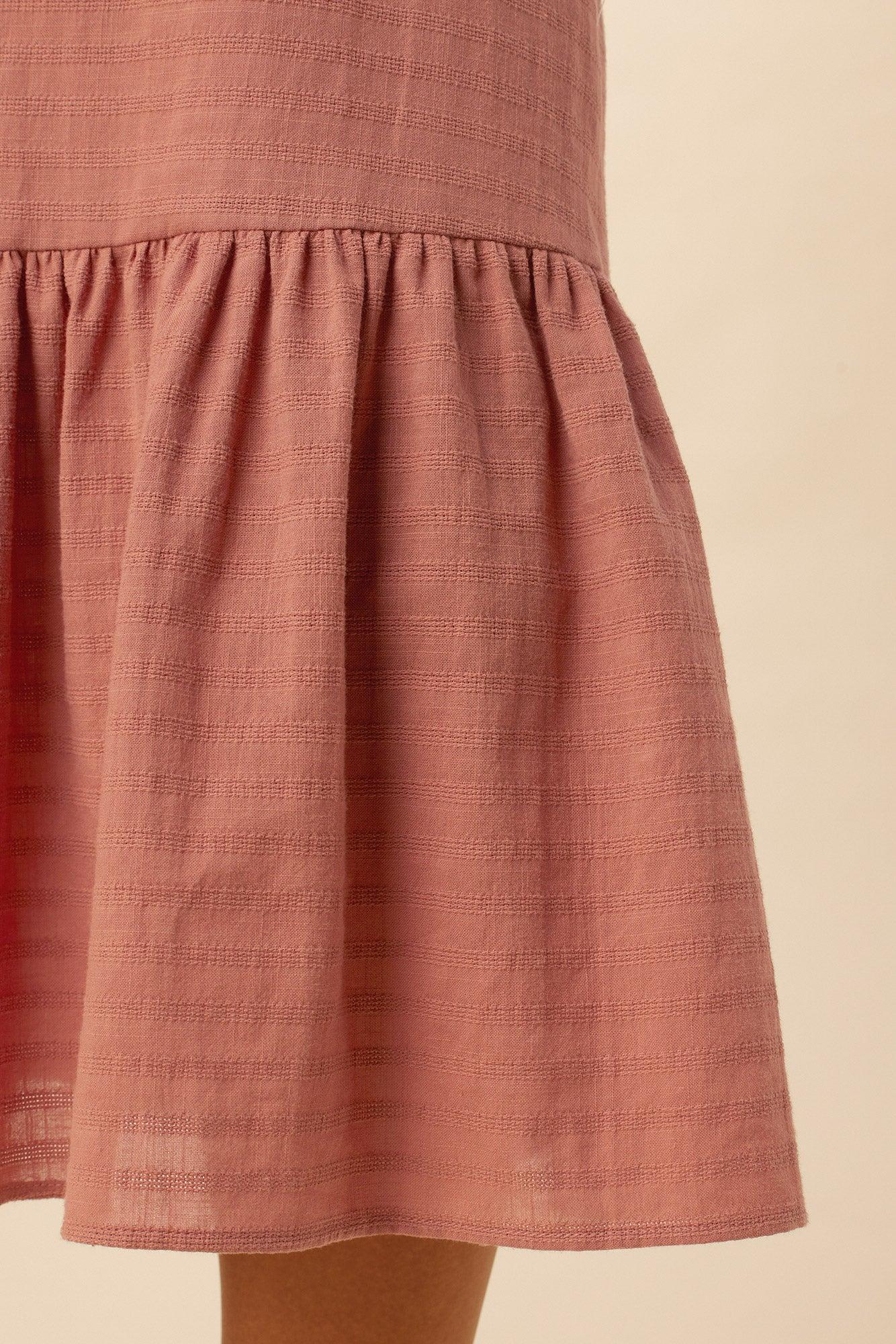 Michelle Organic Cotton Dress - Carnelian Product Image
