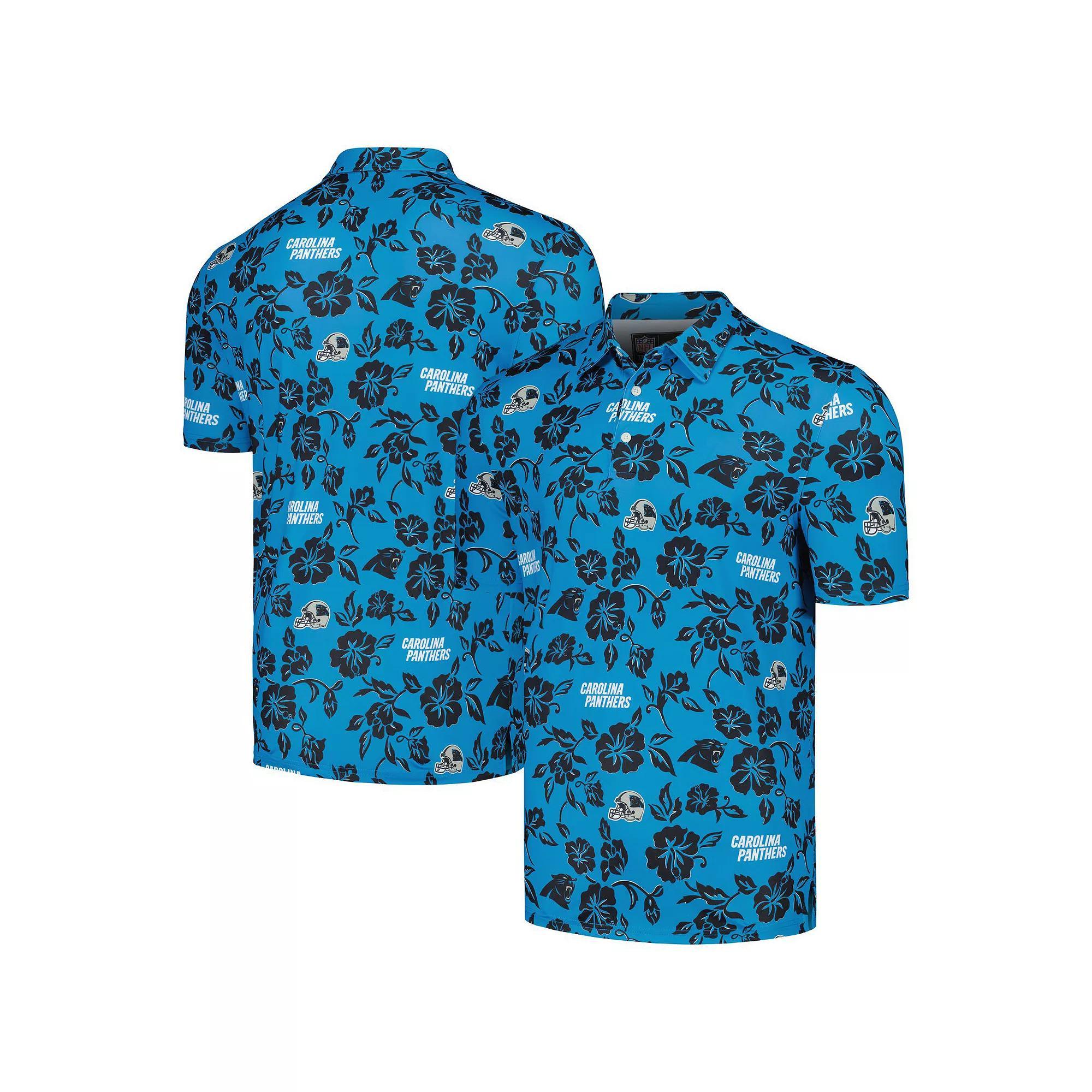 Men's Reyn Spooner Blue Carolina Panthers Pua Performance Polo, Size: XL Product Image