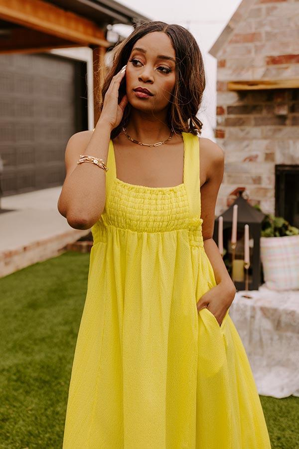 Sun-Kissed Sands Midi In Yellow Product Image