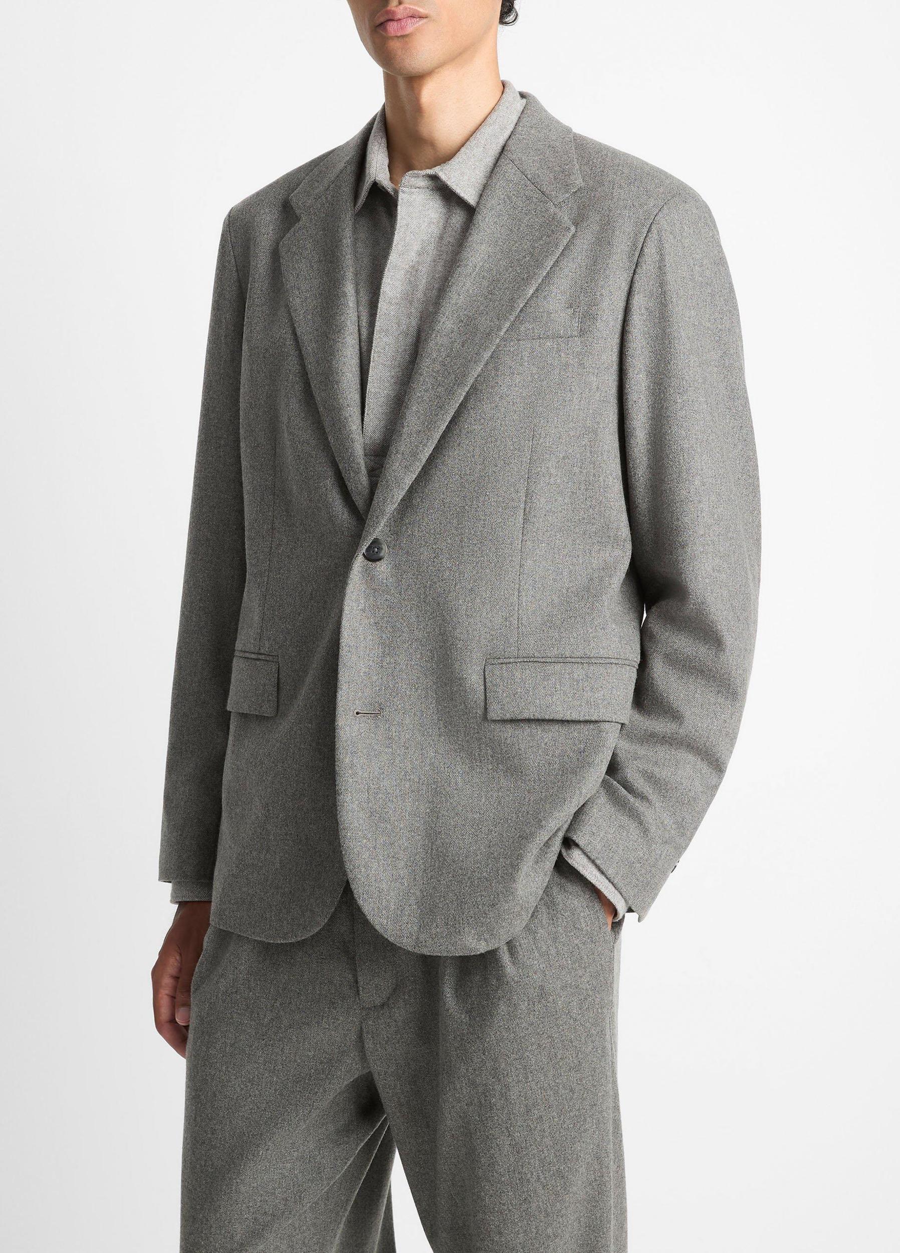 Italian Wool-Blend Flannel Blazer Product Image