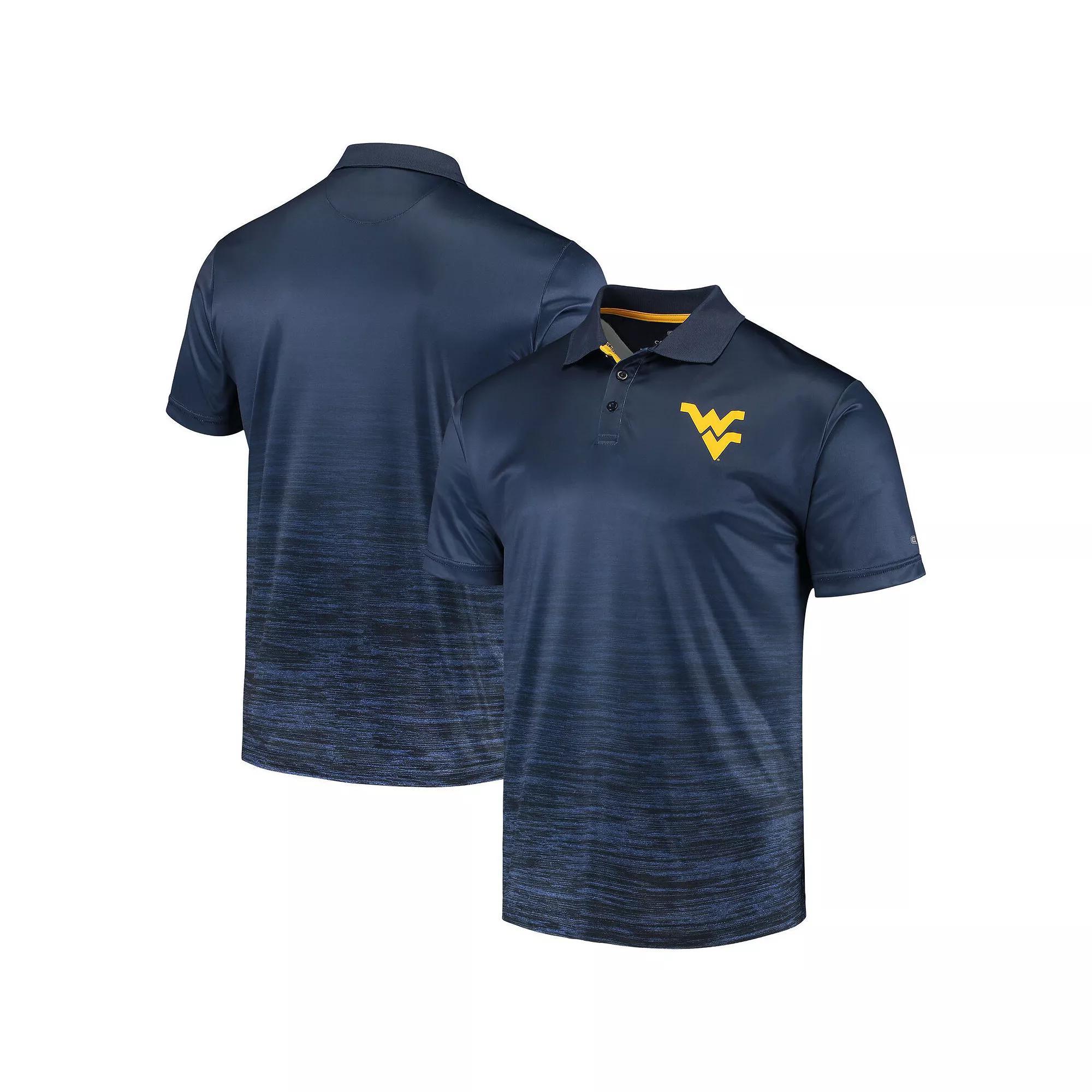 Men's Colosseum Navy West Virginia Mountaineers Marshall Polo, Size: Medium, Blue Product Image