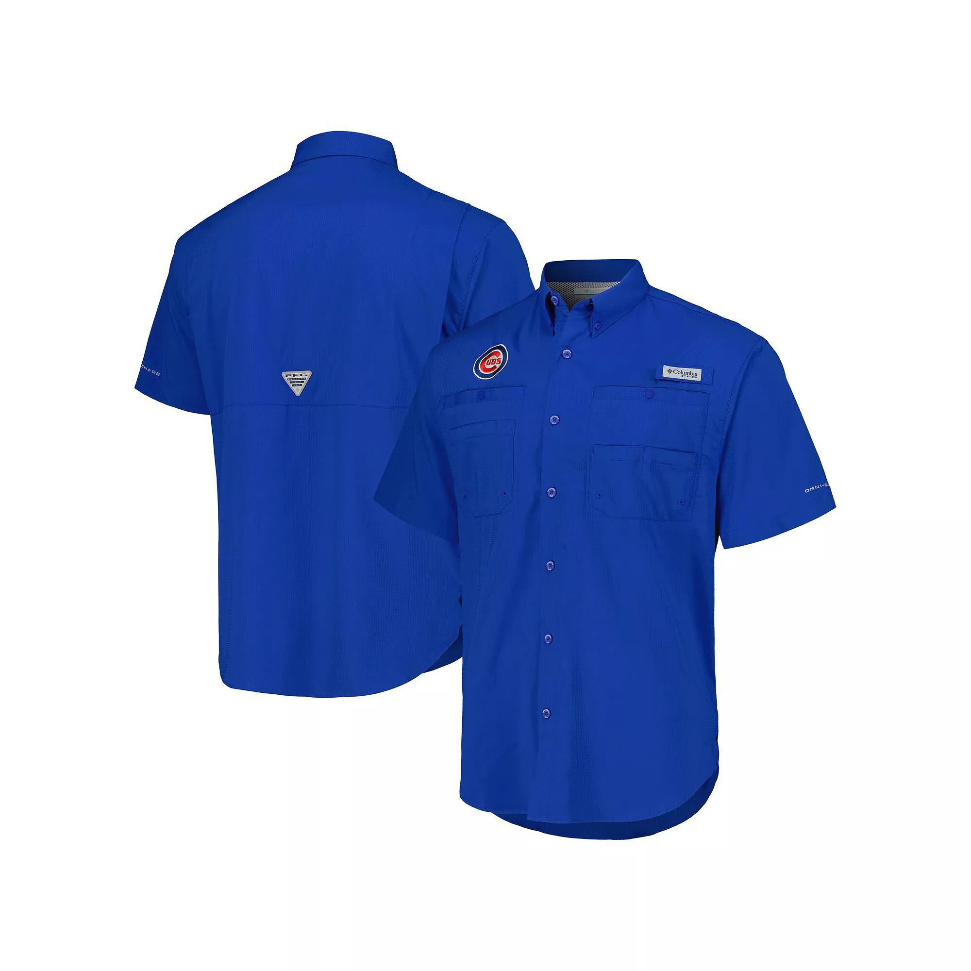Mens Columbia Virginia Tech Hokies PFG Tamiami Omni-Shade Button-Down Shirt Product Image