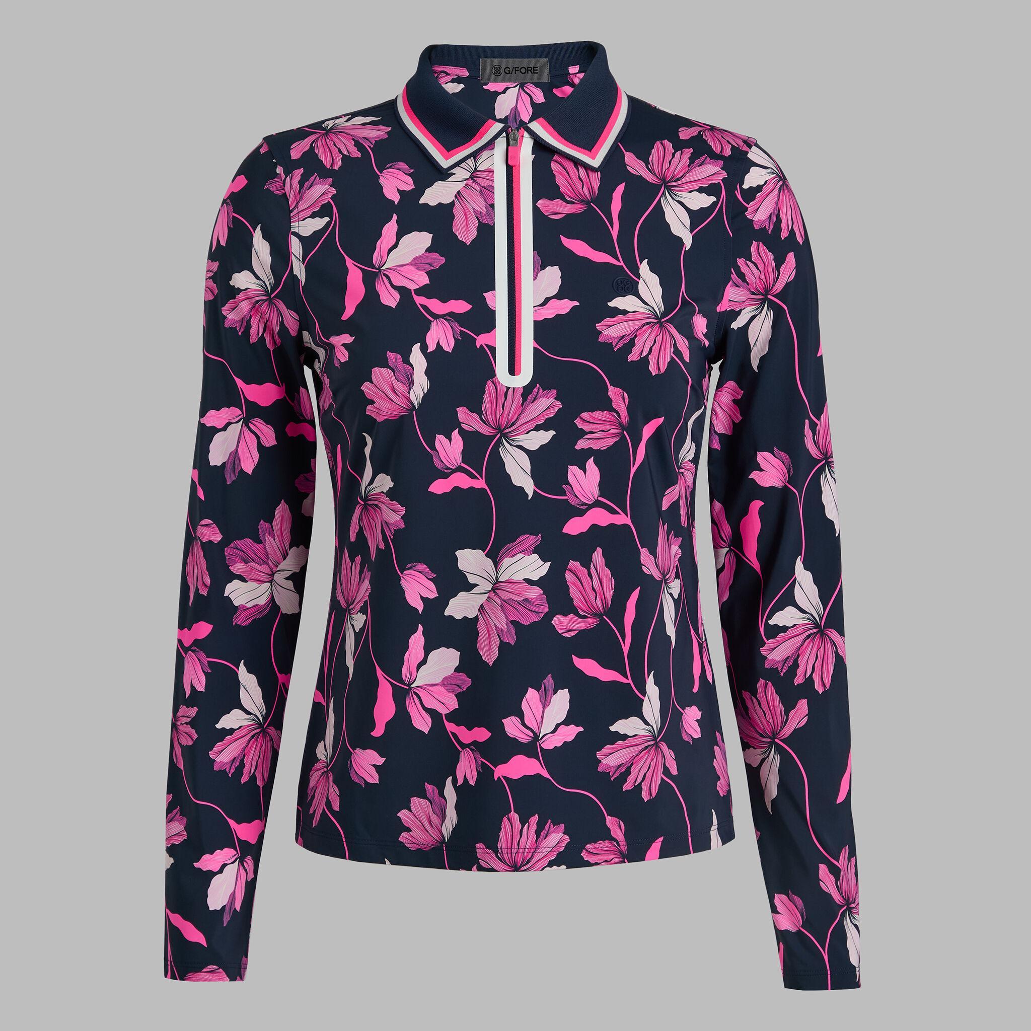 IRIS SILKY TECH NYLON LONG SLEEVE POLO Product Image
